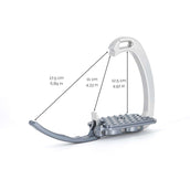 Tech Stirrups Stirrups Venice EVO Silver/Titanium