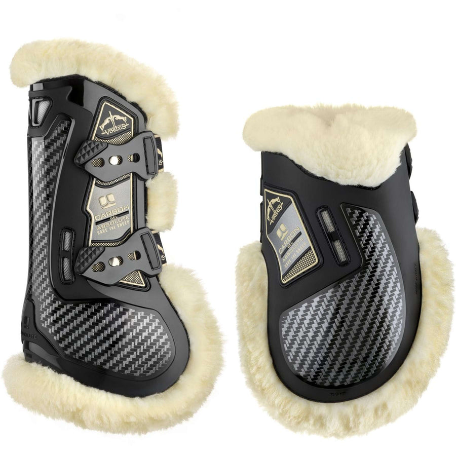 Veredus Tendon Boots Carbon Gel Absolute Save the Sheep Front Black