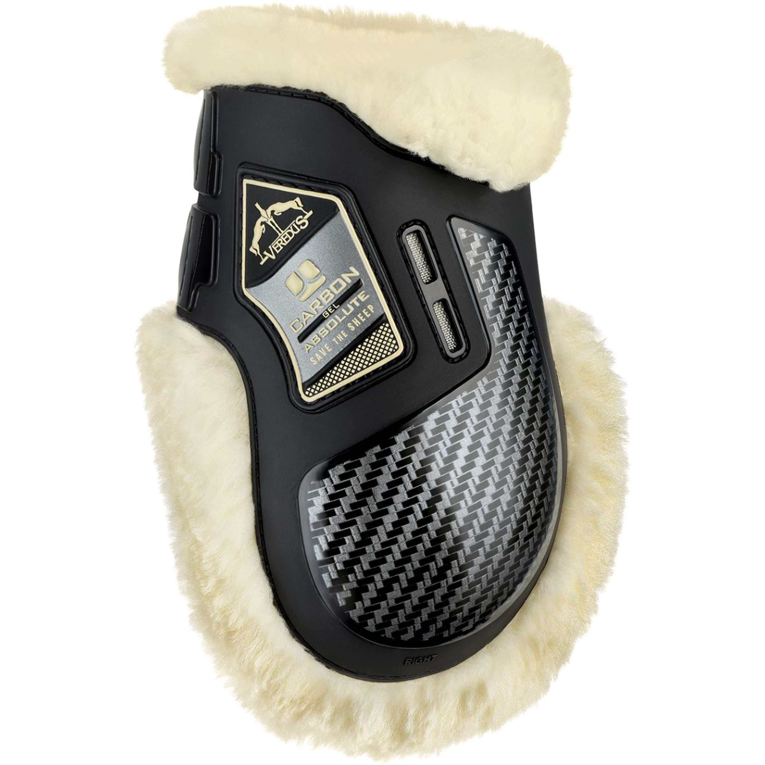 Veredus Fetlock Boots Carbon Gel Absolute Save the Sheep Rear  Black