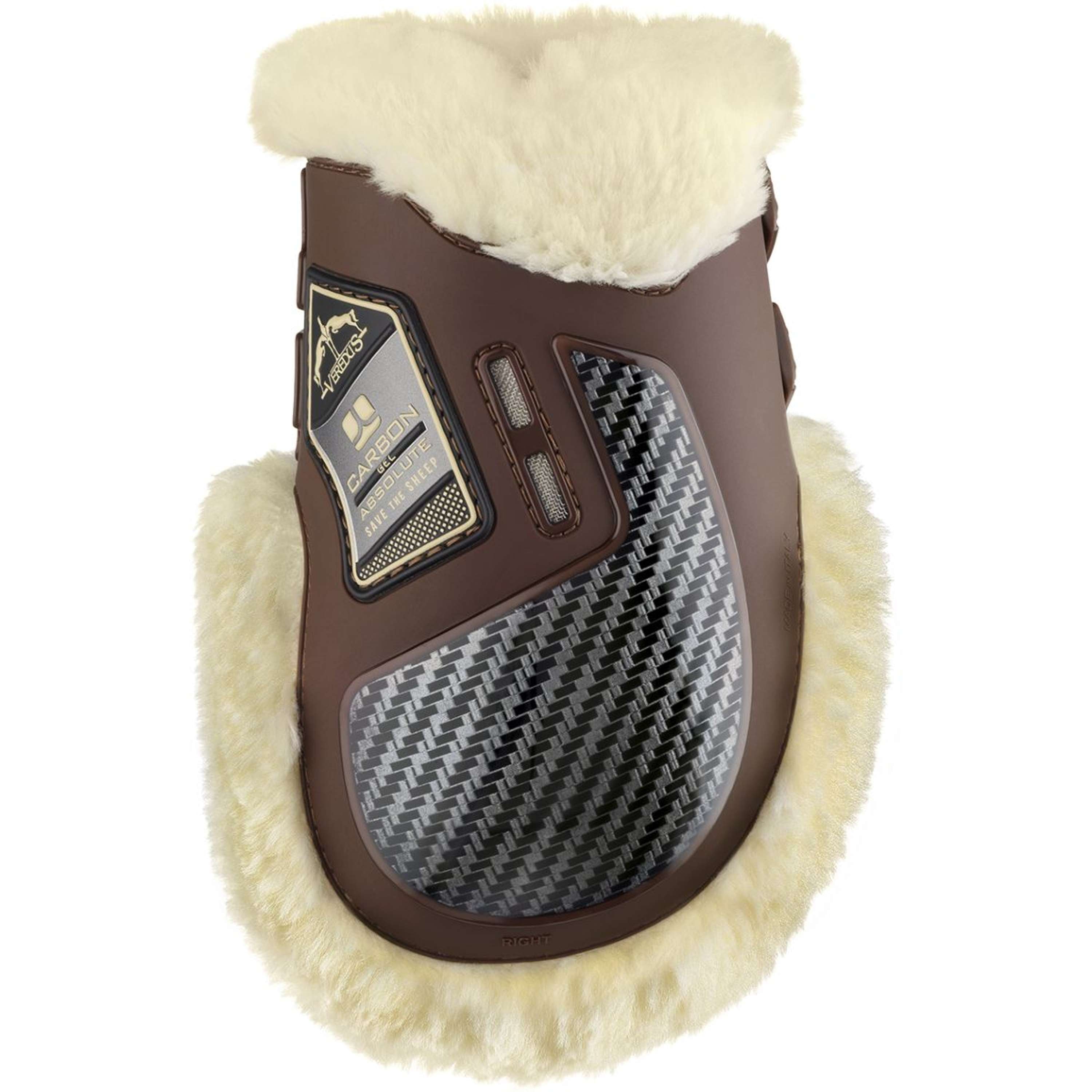 Veredus Fetlock Boots Carbon Gel Absolute Save the Sheep Rear  Brown