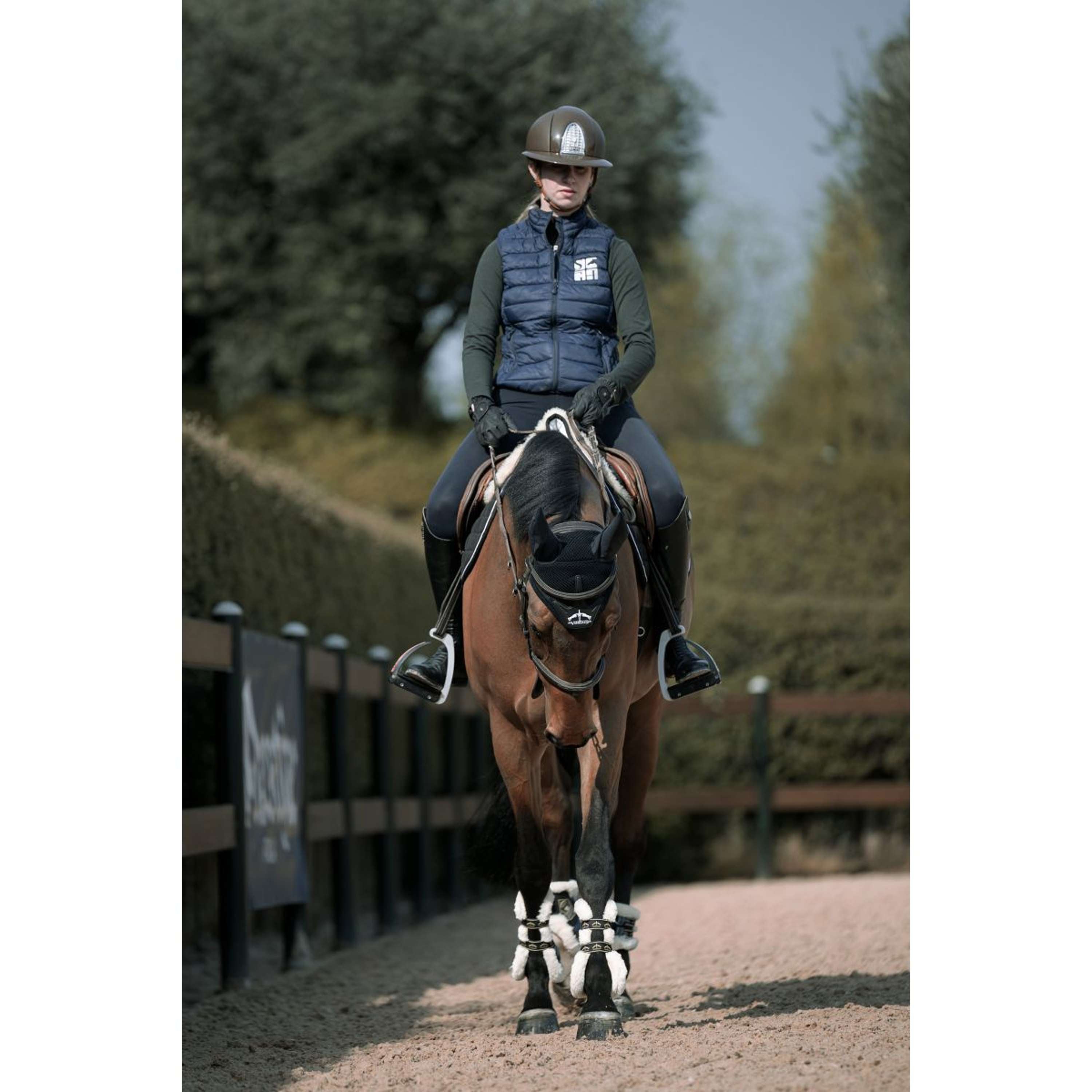 Veredus Tendon Boots Carbon Gel Absolute Save the Sheep Front Black