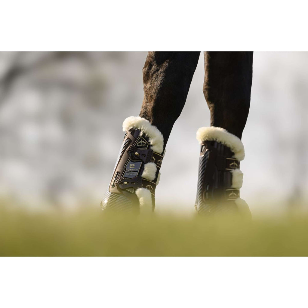 Veredus Tendon Boots Carbon Gel Absolute Save the Sheep Front Brown
