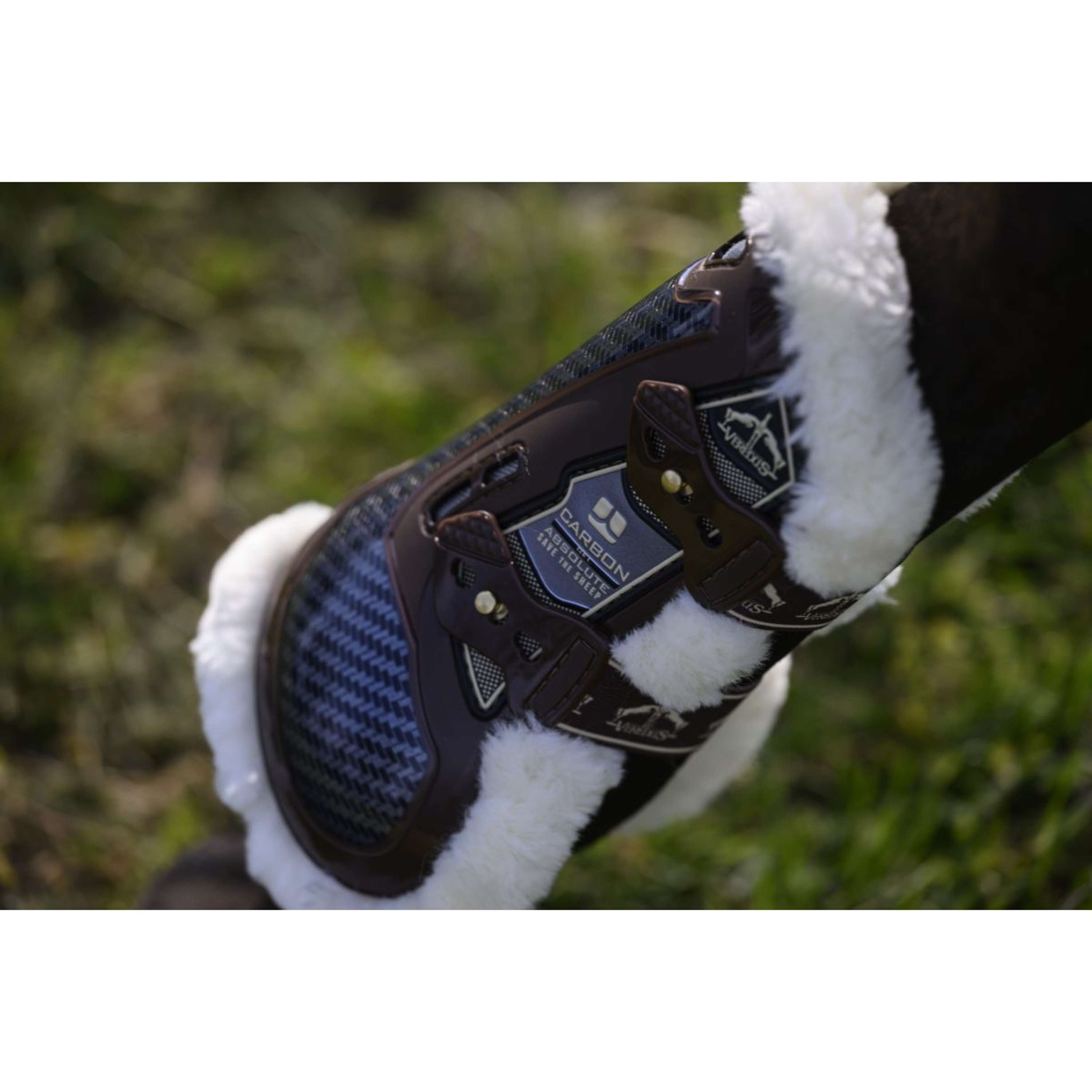 Veredus Tendon Boots Carbon Gel Absolute Save the Sheep Front Brown