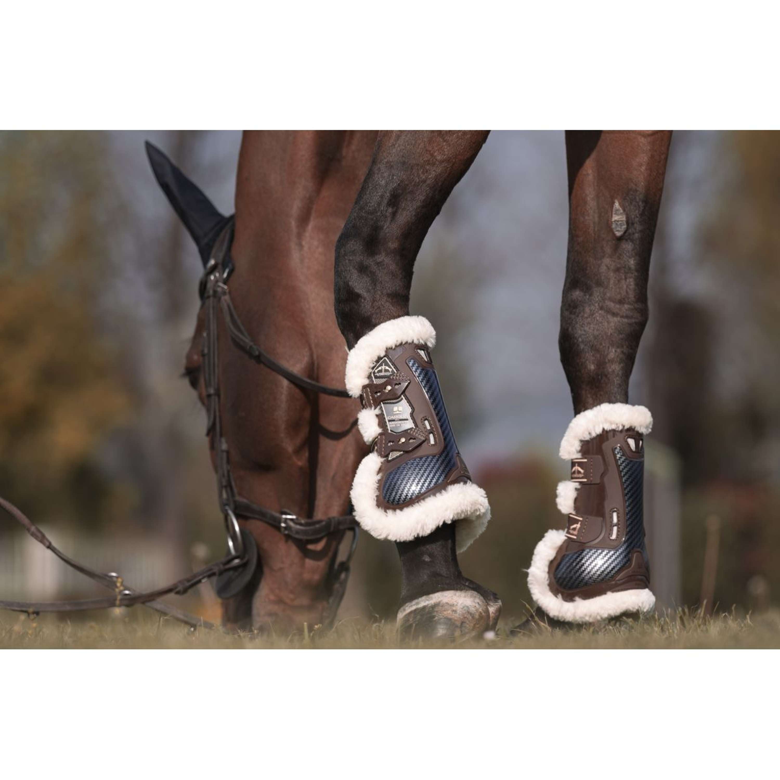 Veredus Tendon Boots Carbon Gel Absolute Save the Sheep Front Brown