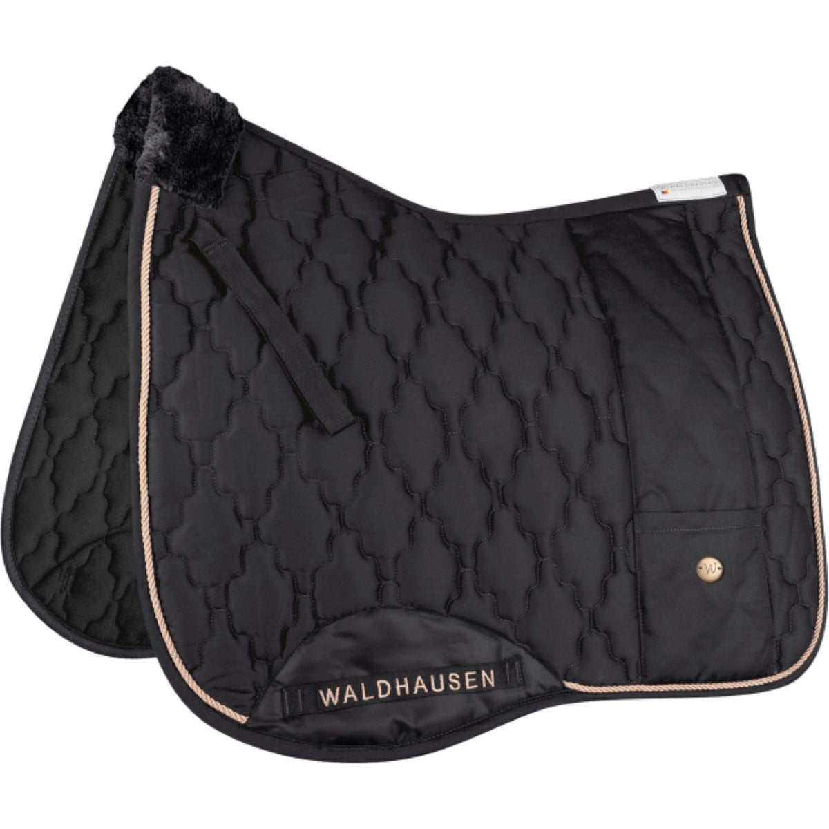 Waldhausen Saddlepad Modern General Purpose Black/Rose gold