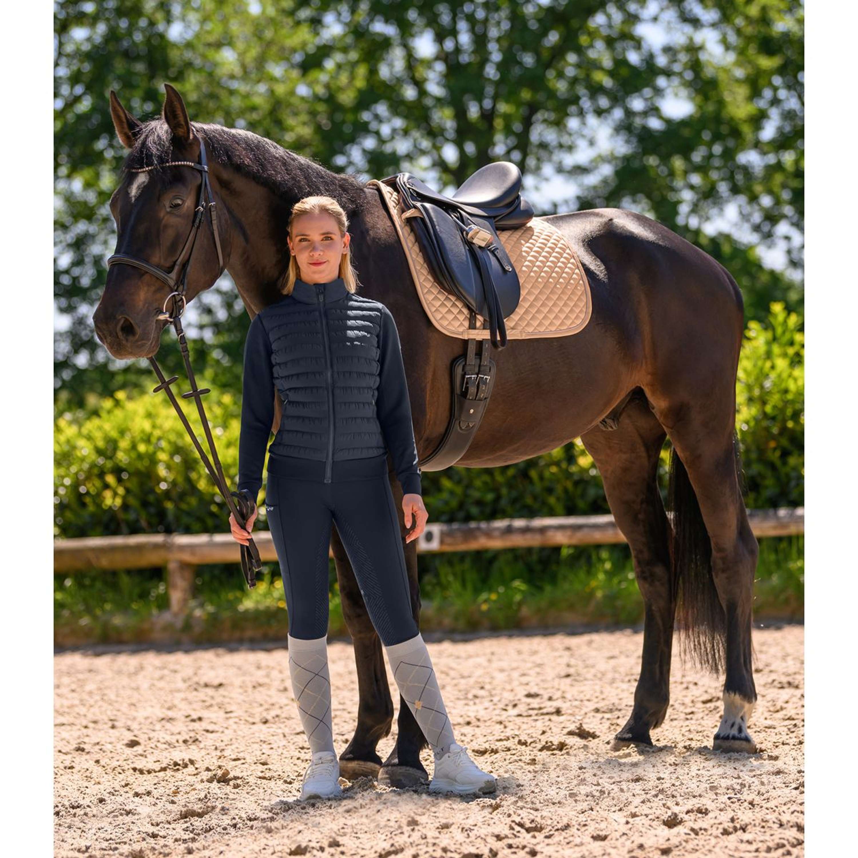 Waldhausen Saddlepad Felix Glam Dressage Peach