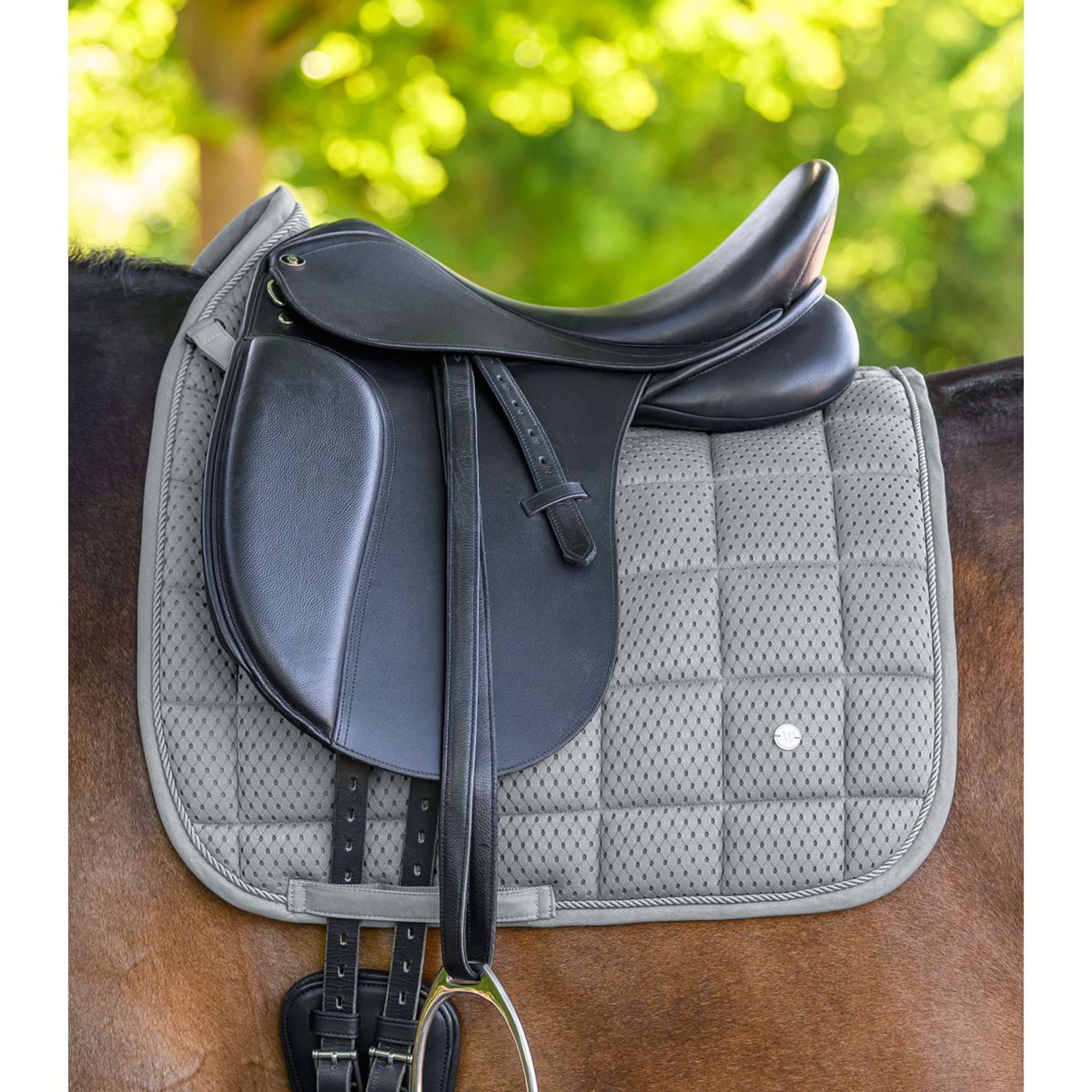 Waldhausen Saddlepad Breath Performance Dressage Chrome Grey