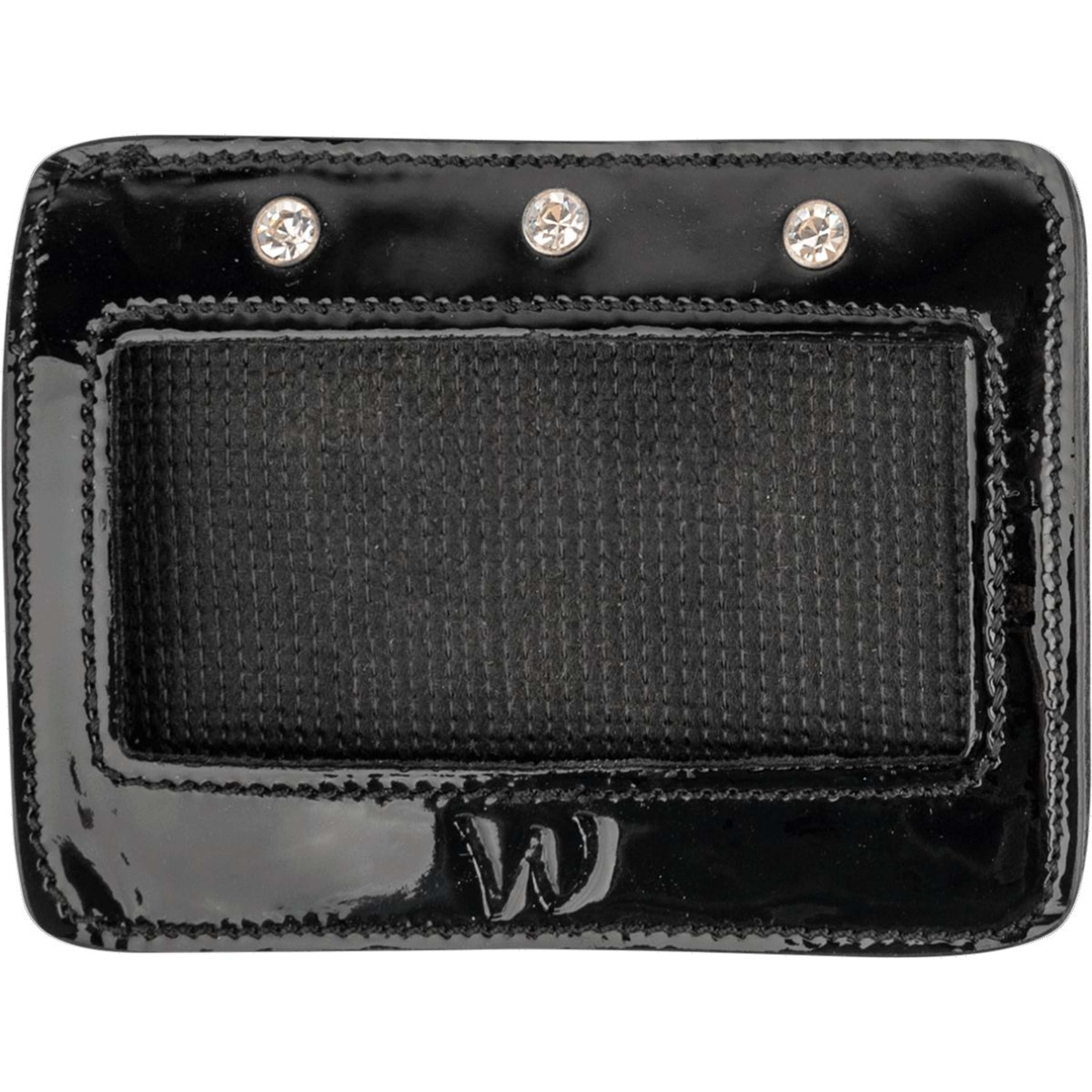 Waldhausen Start Number Patent Leather Rectangular Black