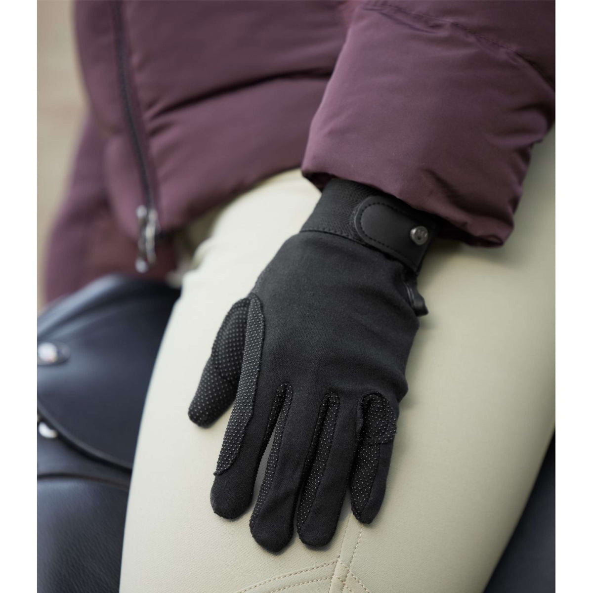 ELT Riding Gloves Picot Winter Black