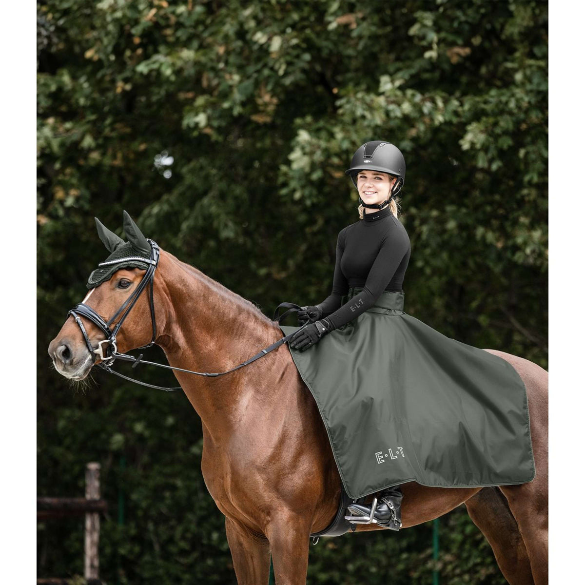 ELT Riding Skirt Lotta Thermo Dark Olive