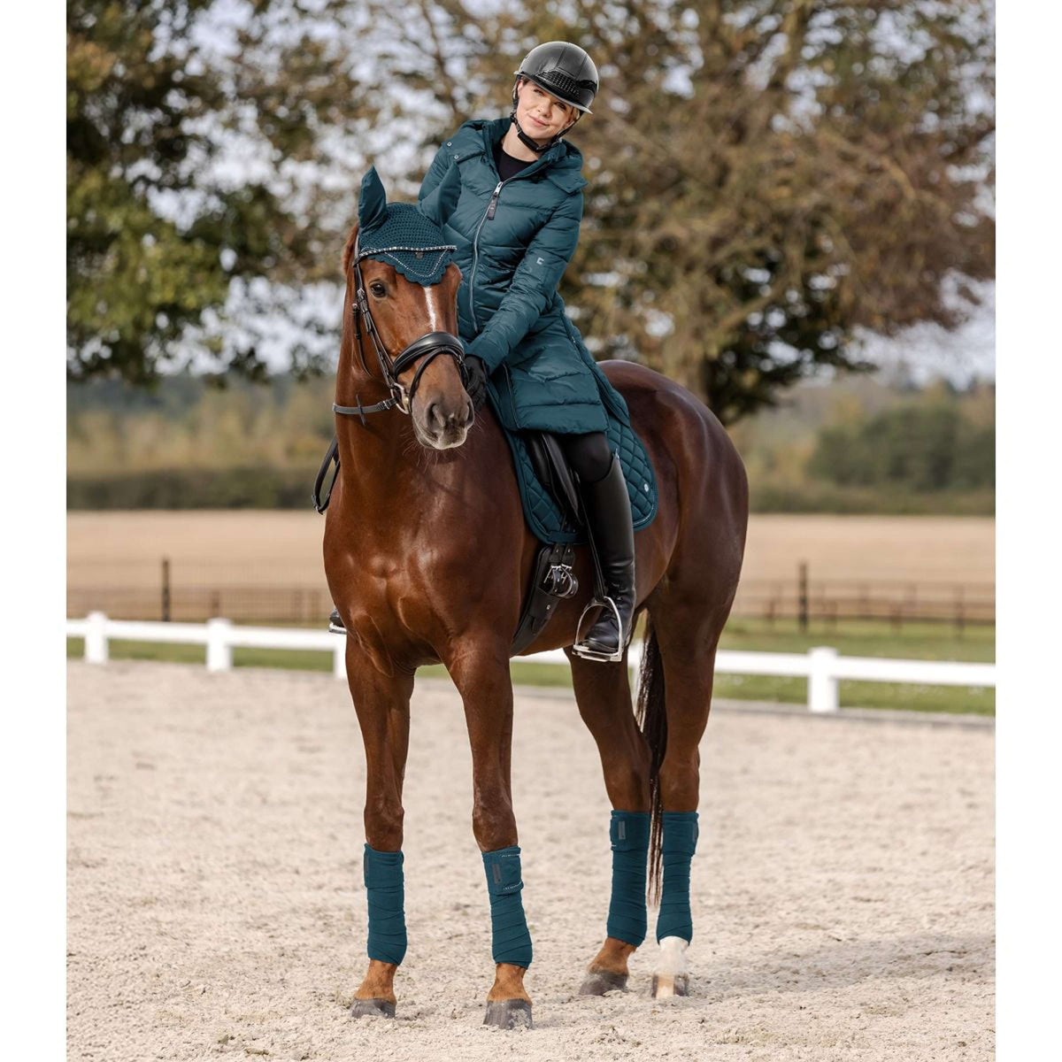 ELT Long Coat Oslo Petrol Blue