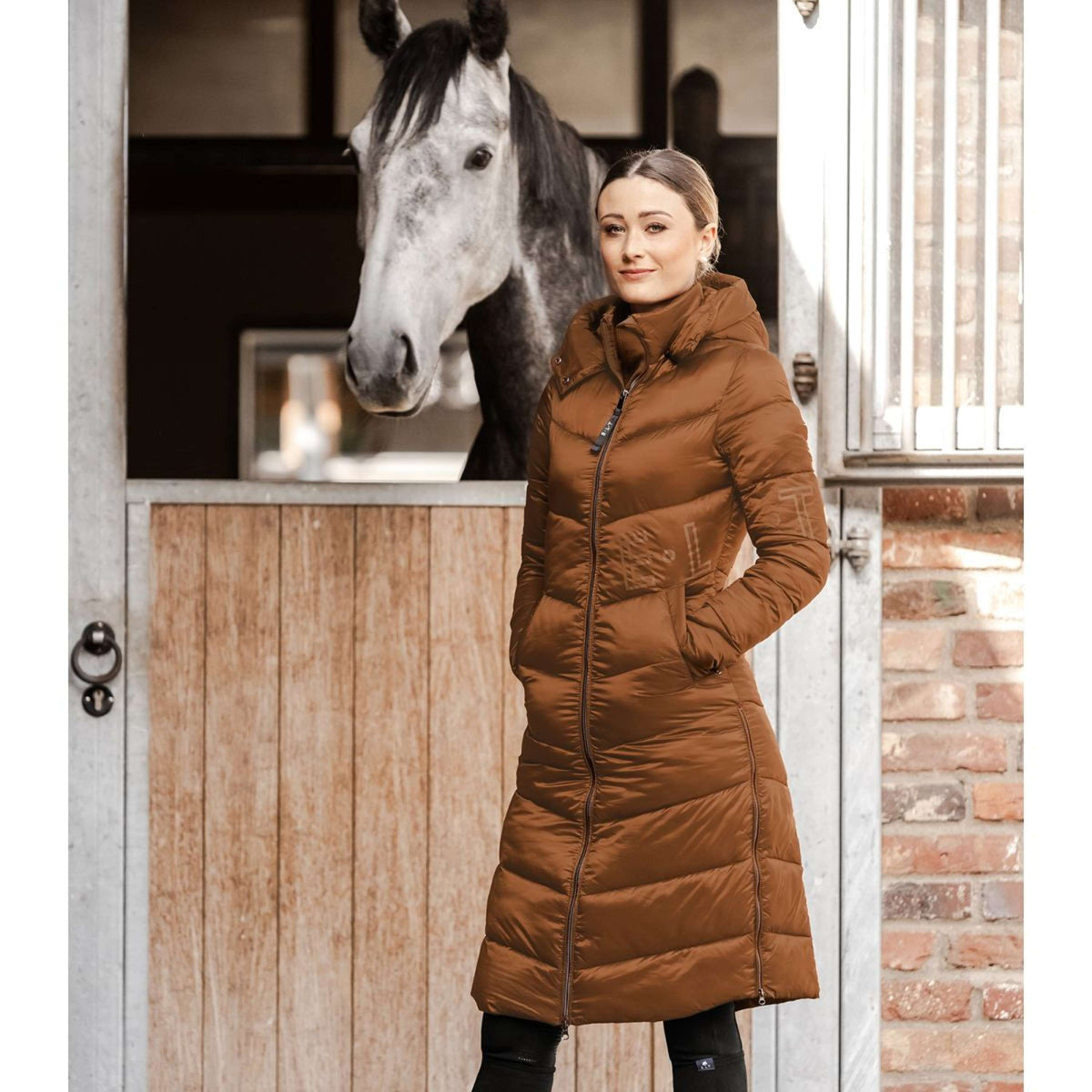 ELT Long Coat Oslo Cinnamon