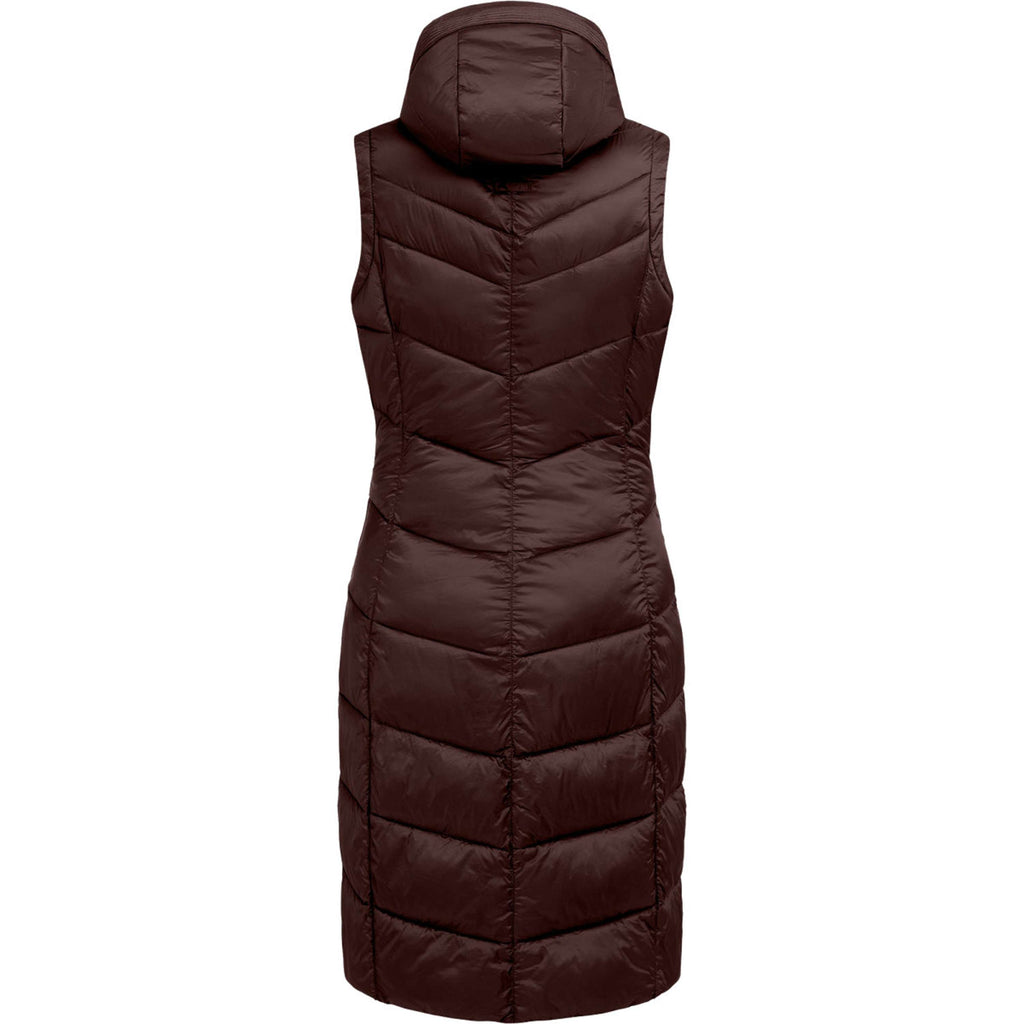 ELT Long Bodywarmer Ostende Mahogany