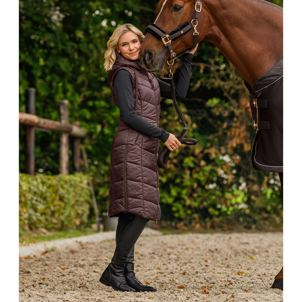 ELT Long Bodywarmer Ostende Mahogany
