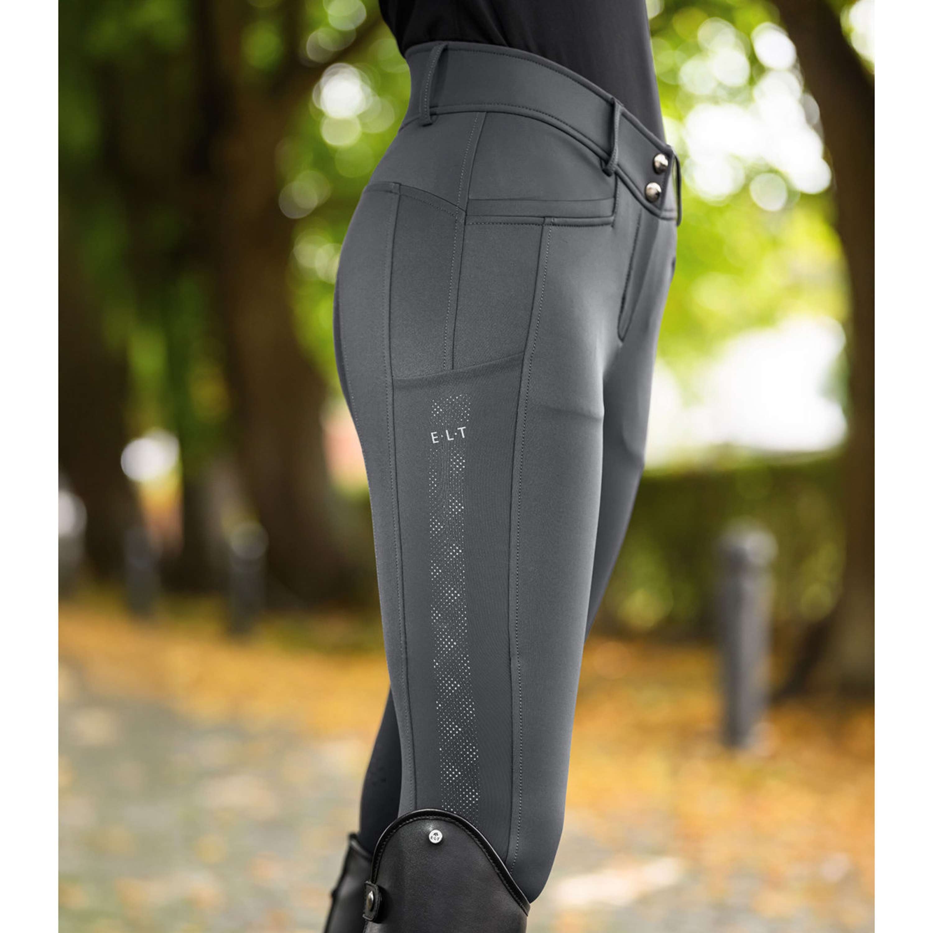 ELT Breeches Reflective Full Grip Asphalt