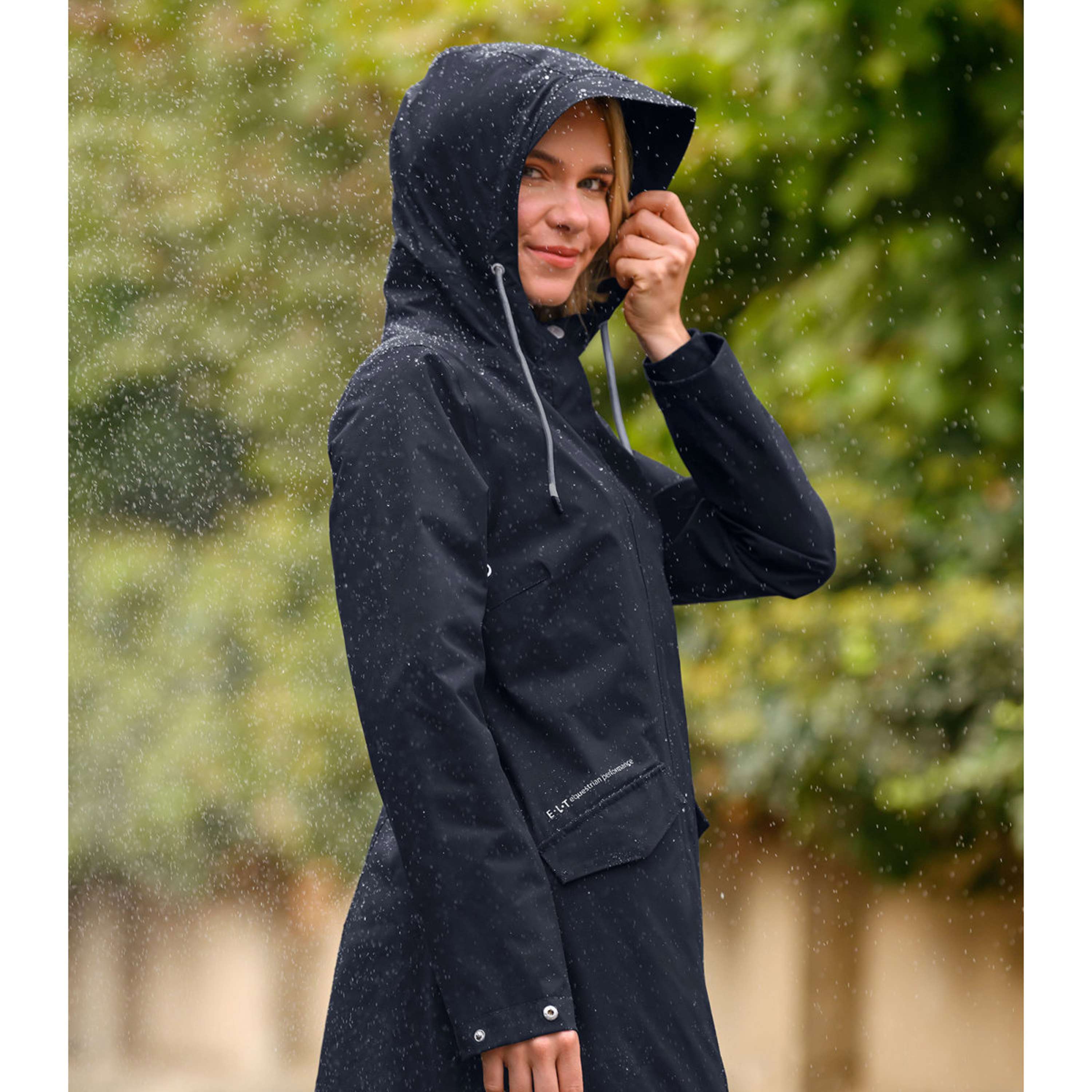 ELT Long Raincoat Performance Deepblue