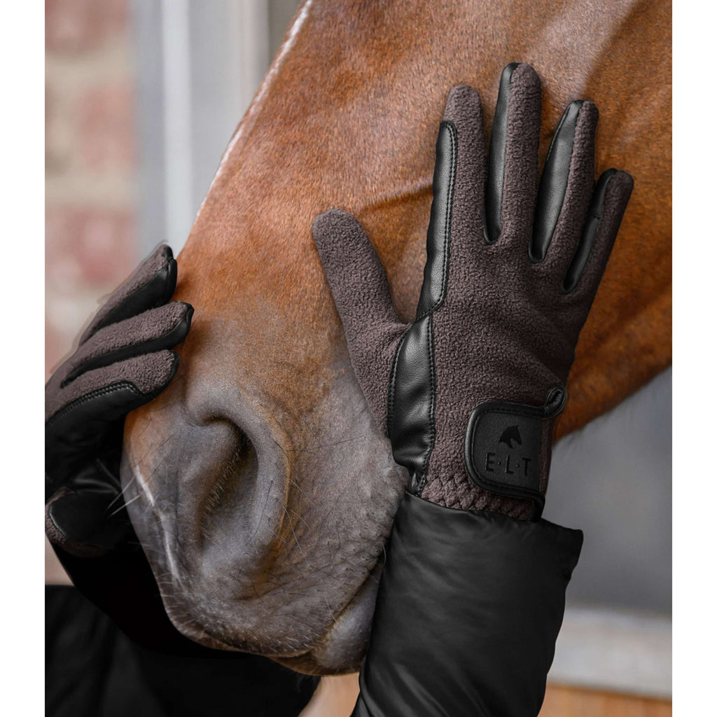 ELT Riding Gloves Winter Fleece Espresso