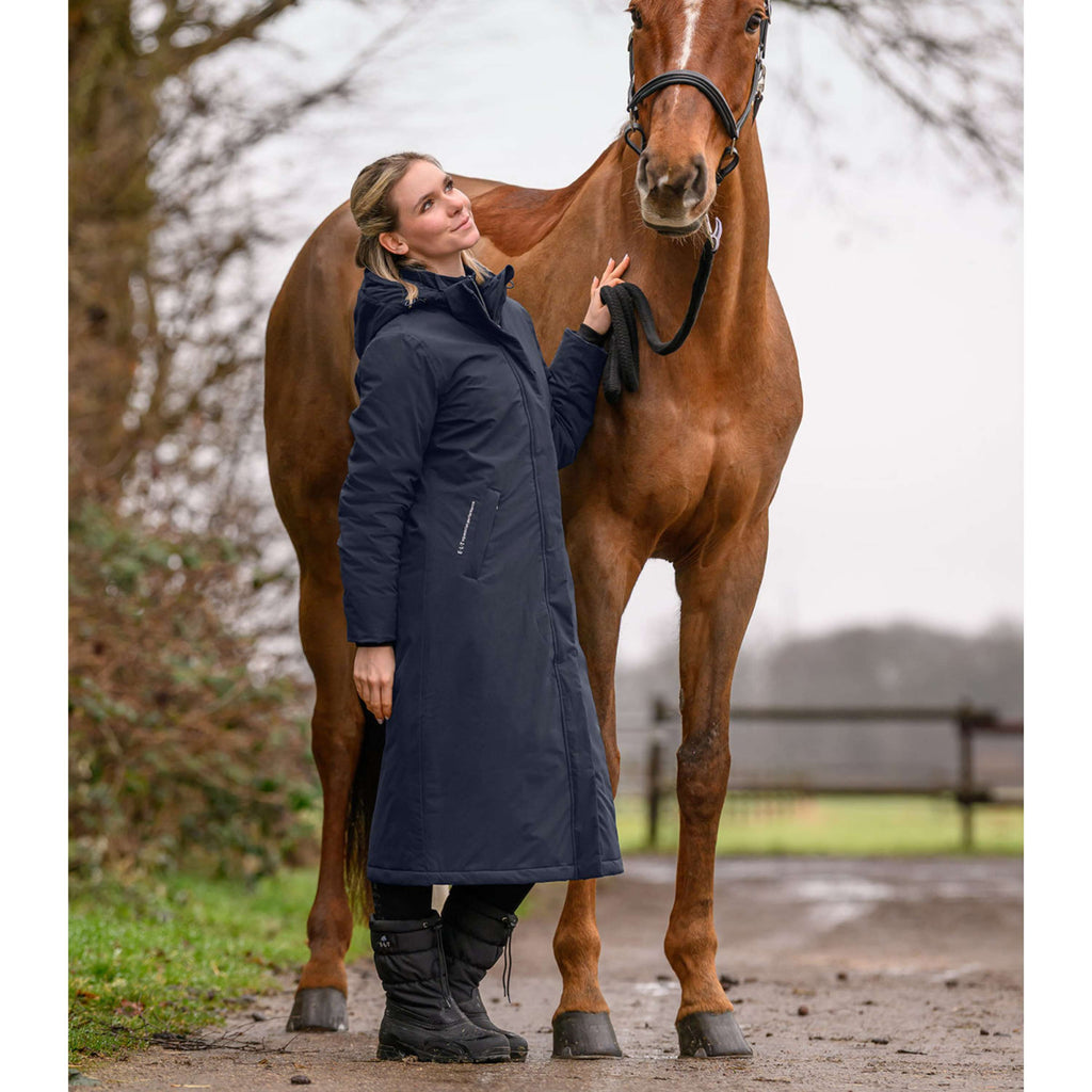 ELT Long Raincoat Winter Performance Deepblue