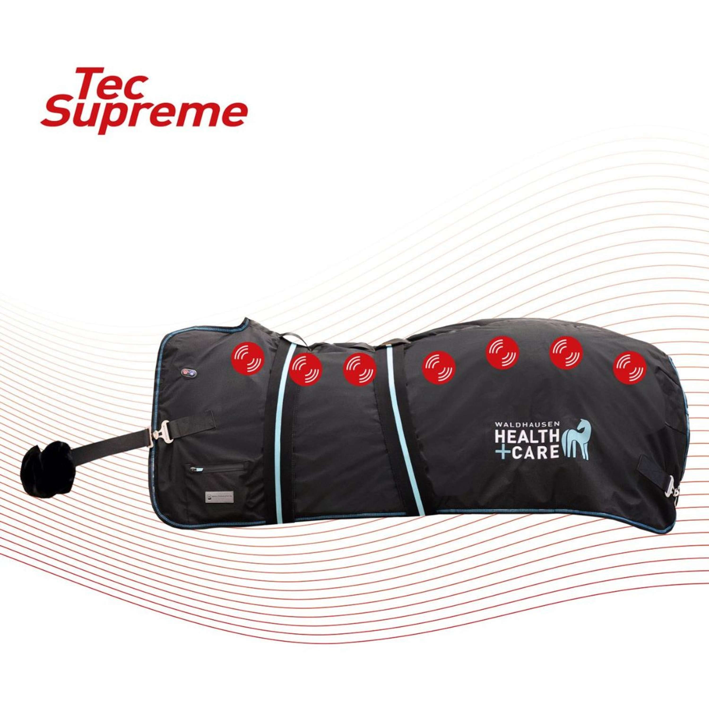 Waldhausen Heating and Massage Blanket TecSupreme Black