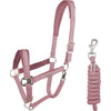 Waldhausen Head Collar Set Velvet Dusky Pink