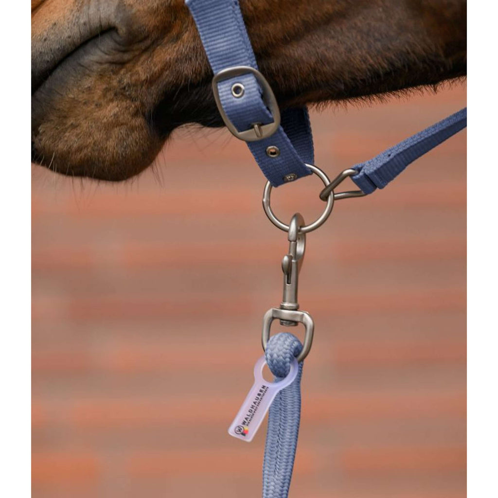 Waldhausen Head Collar Set Velvet Ocean Blue