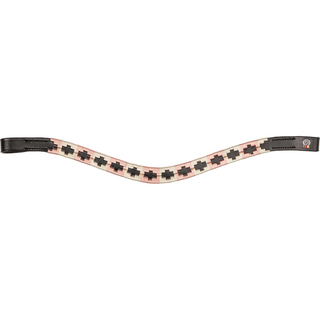 Waldhausen Browband X-Line Polo Black/Pink/Beige