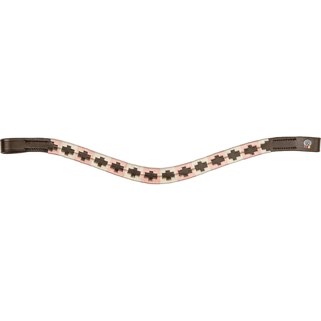 Waldhausen Browband X-Line Polo Brown/Pink/Beige