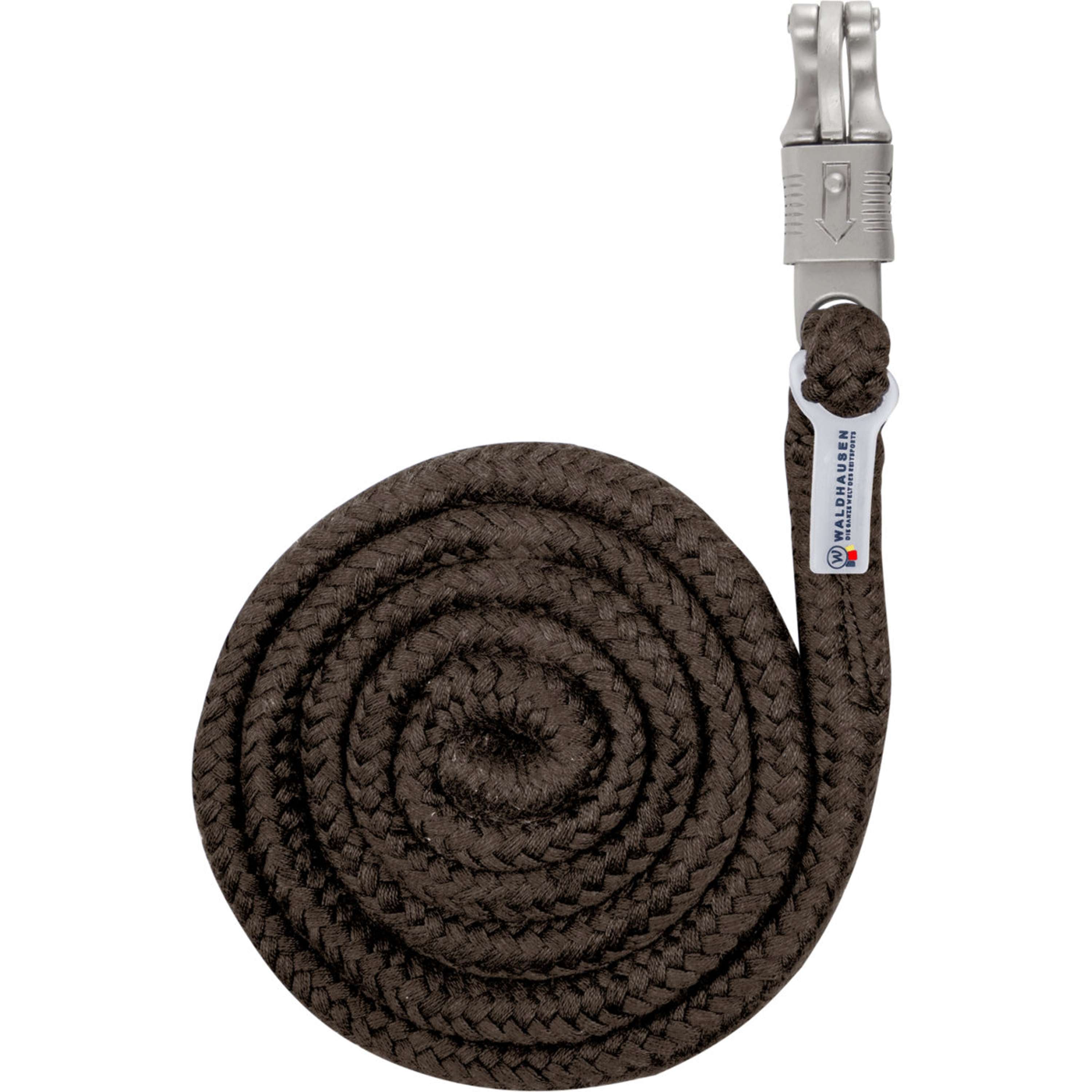 Waldhausen Lead Rope Plus with a Panic Snap Espresso