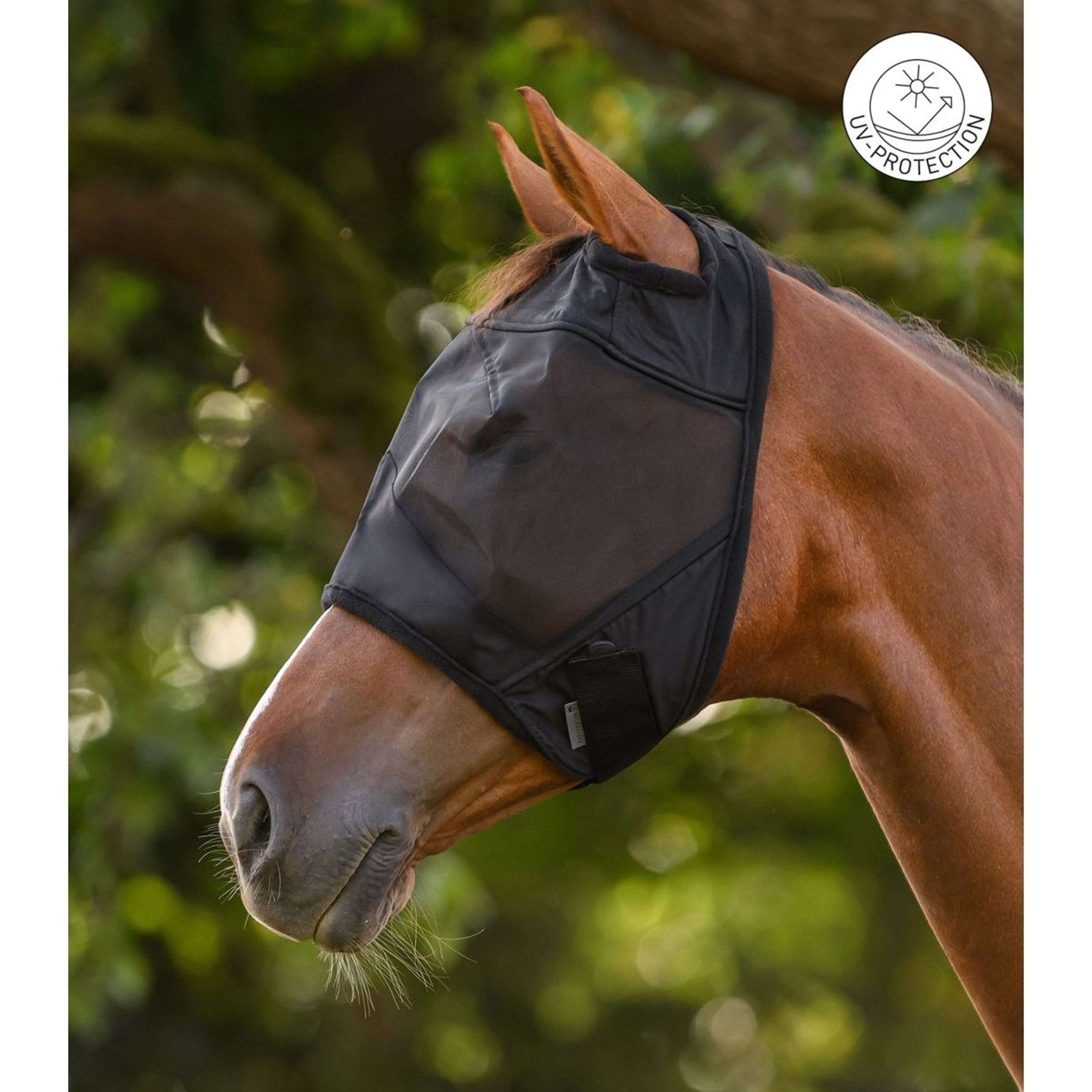 Waldhausen Fly Mask Premium Without Ears Black