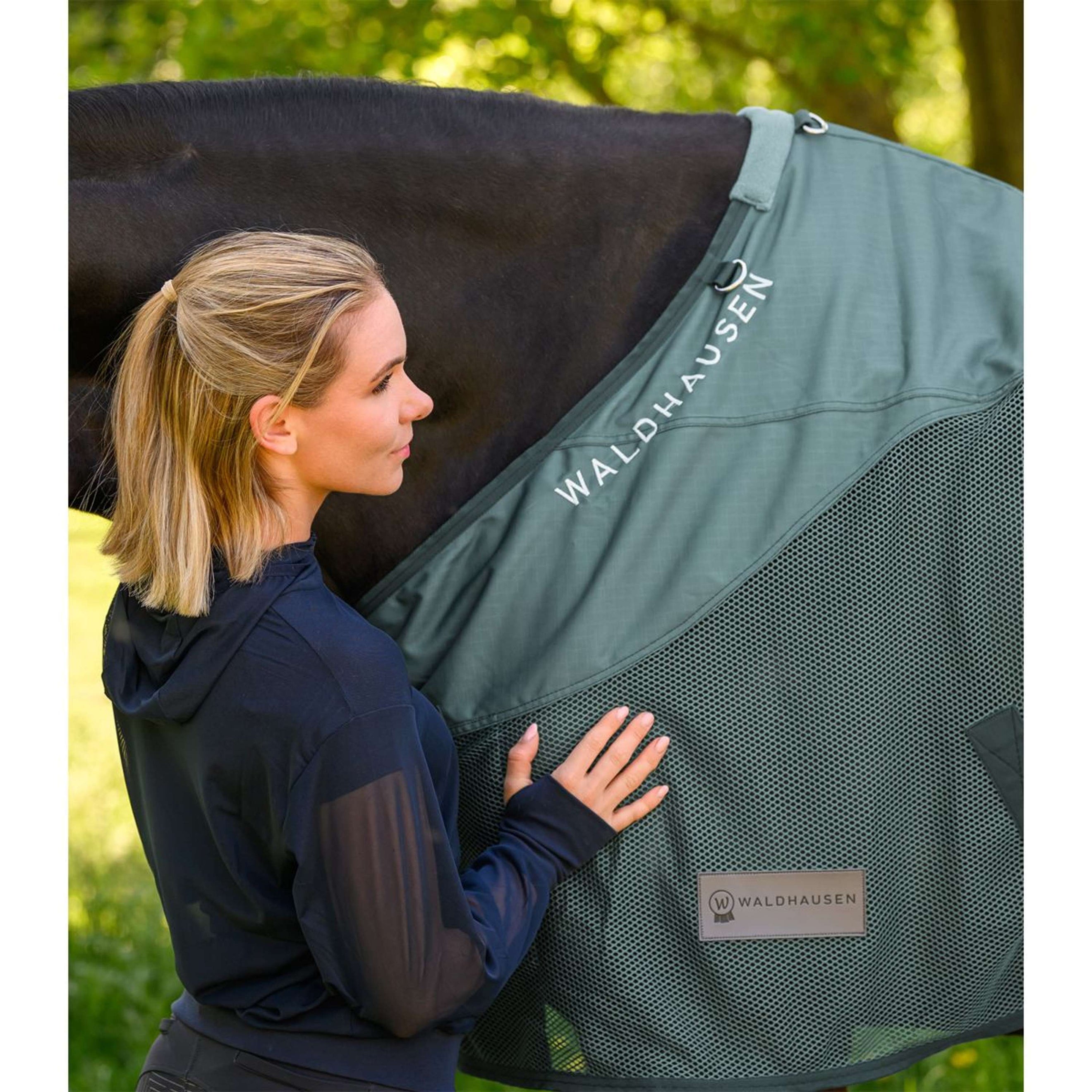 Waldhausen Fly Rug Comfort Waterproof Back Pine Green