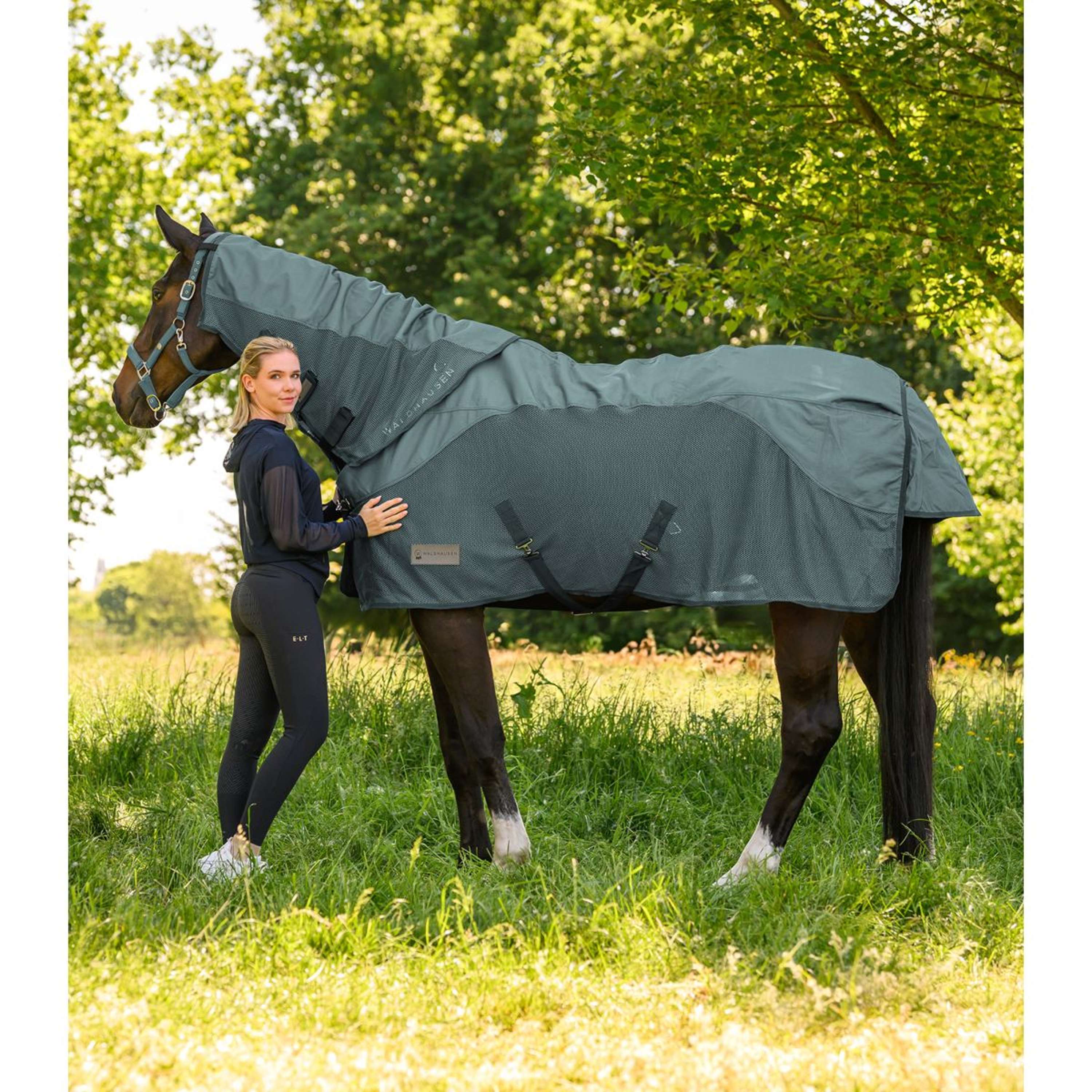 Waldhausen Neck Cover Comfort Waterproof Pine Green
