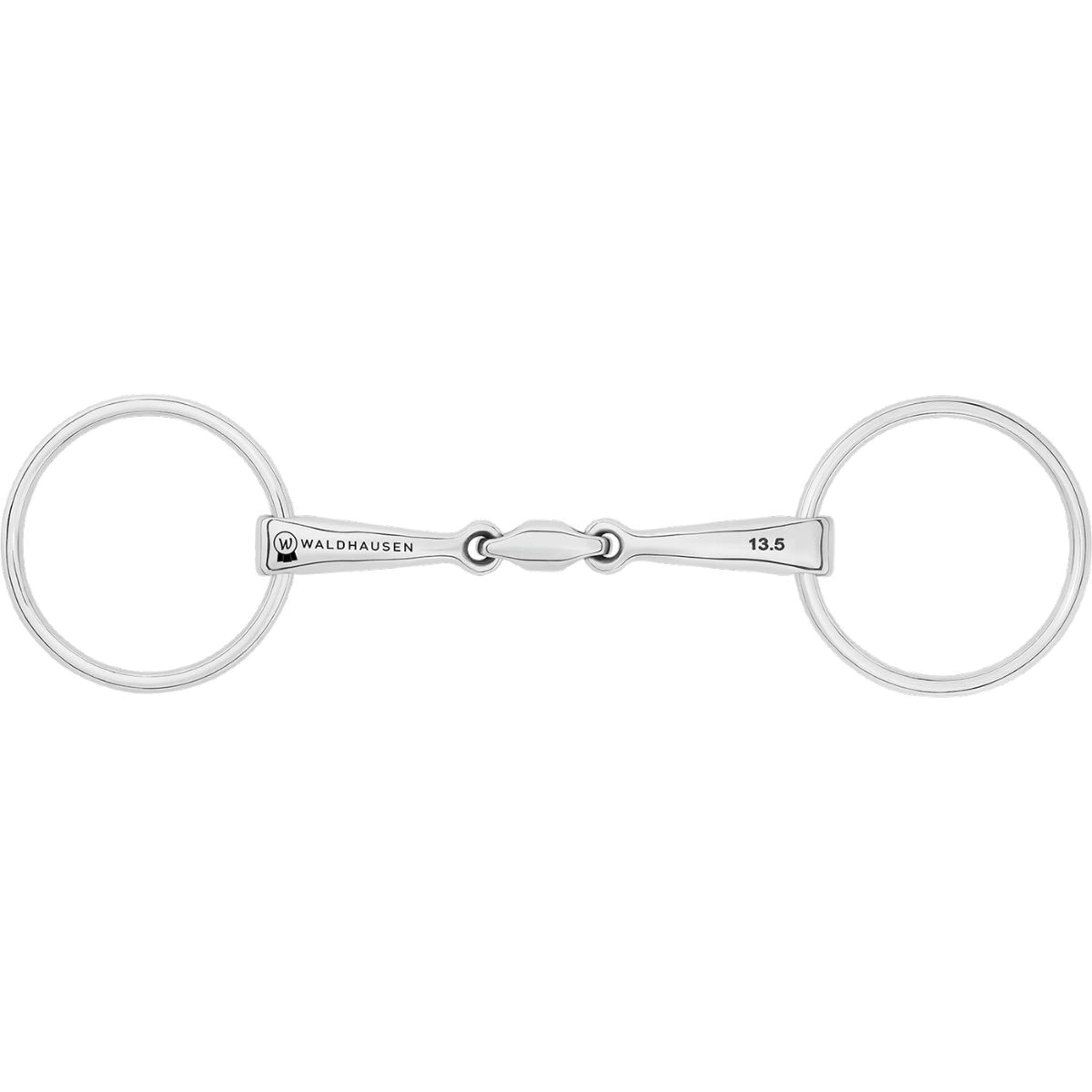 Waldhausen Loose Ring Snaffle lock-up 14mm Double Jointed