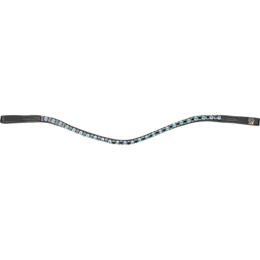 Waldhausen Browband X-Line Glam Petrol Blue Waldhausen Browband X-Line Glam Petrol Blue