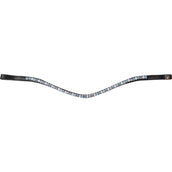 Waldhausen Browband X-Line Glam Black/Silver/Blue Waldhausen Browband X-Line Glam Black/Silver/Blue