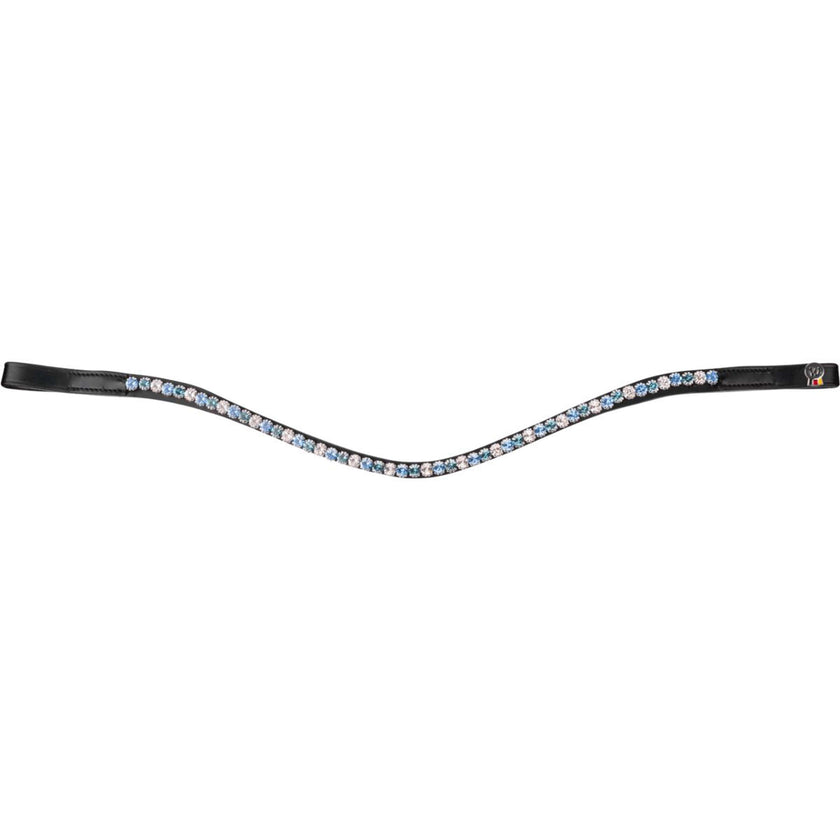 Waldhausen Browband X-Line Glam Black/Silver/Blue Waldhausen Browband X-Line Glam Black/Silver/Blue