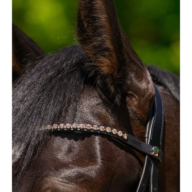 Waldhausen Browband X-Line Glam Black Peach