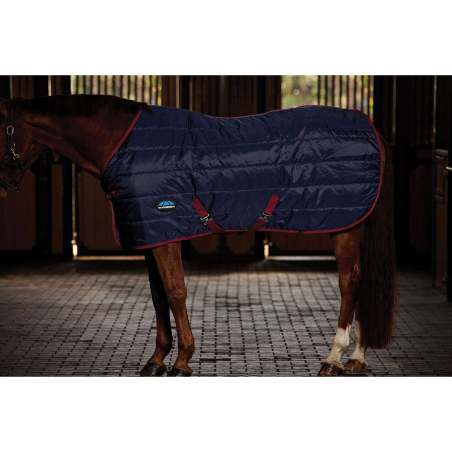 WeatherBeeta Stable Rug ComFiTec 210D Channel Quilt Standard Neck 100g Navy/Burgundy