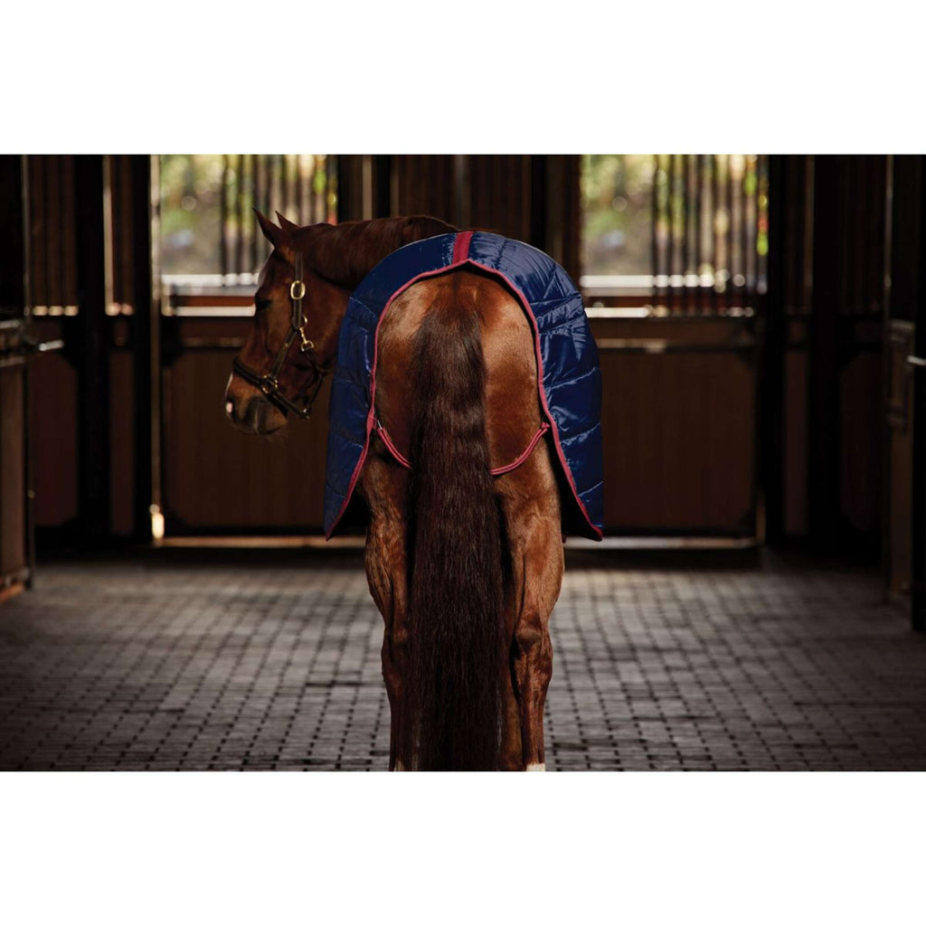 WeatherBeeta Stable Rug ComFiTec 210D Channel Quilt Standard Neck 100g Navy/Burgundy