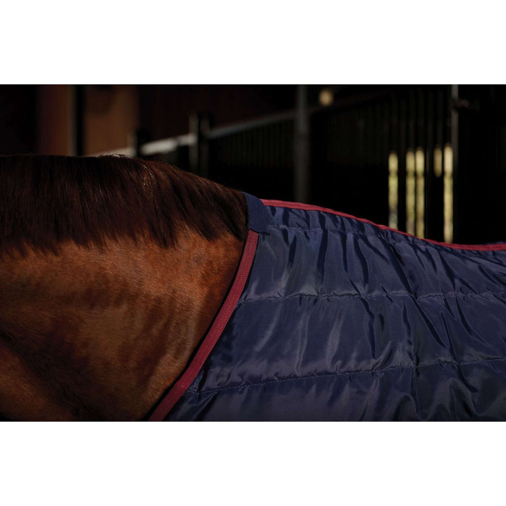 WeatherBeeta Stable Rug ComFiTec 210D Channel Quilt Standard Neck 100g Navy/Burgundy
