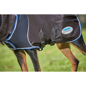 Weatherbeeta Dog Rug Comfitec Ultra Cozi II Medium/Lite Charcoal/Teal Blue/White