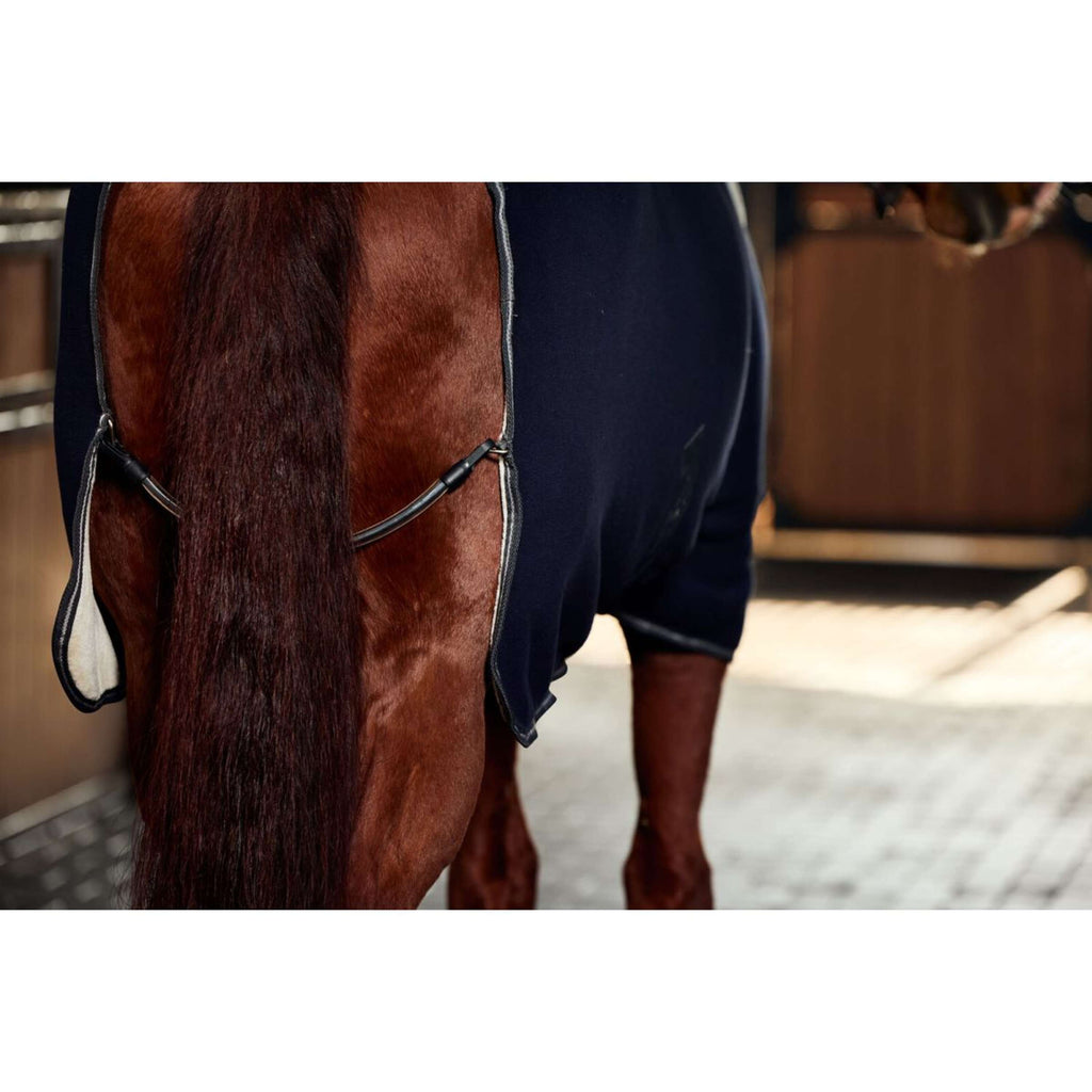WeatherBeeta Fleece Rug Sherpa Cooler Standard Neck Navy/Charcoal