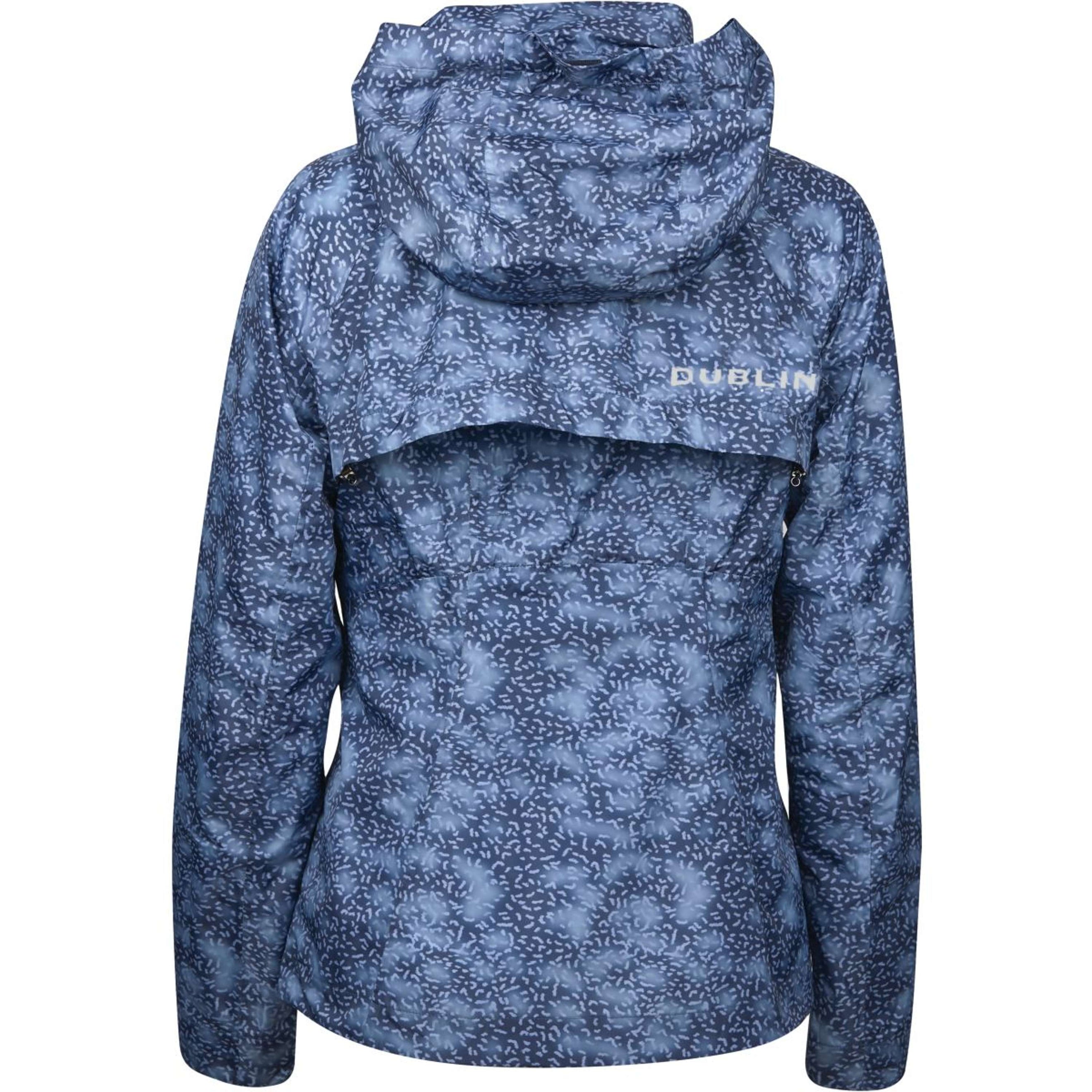 Dublin Jacket Cortina Waterproof Blueberry Navy Print