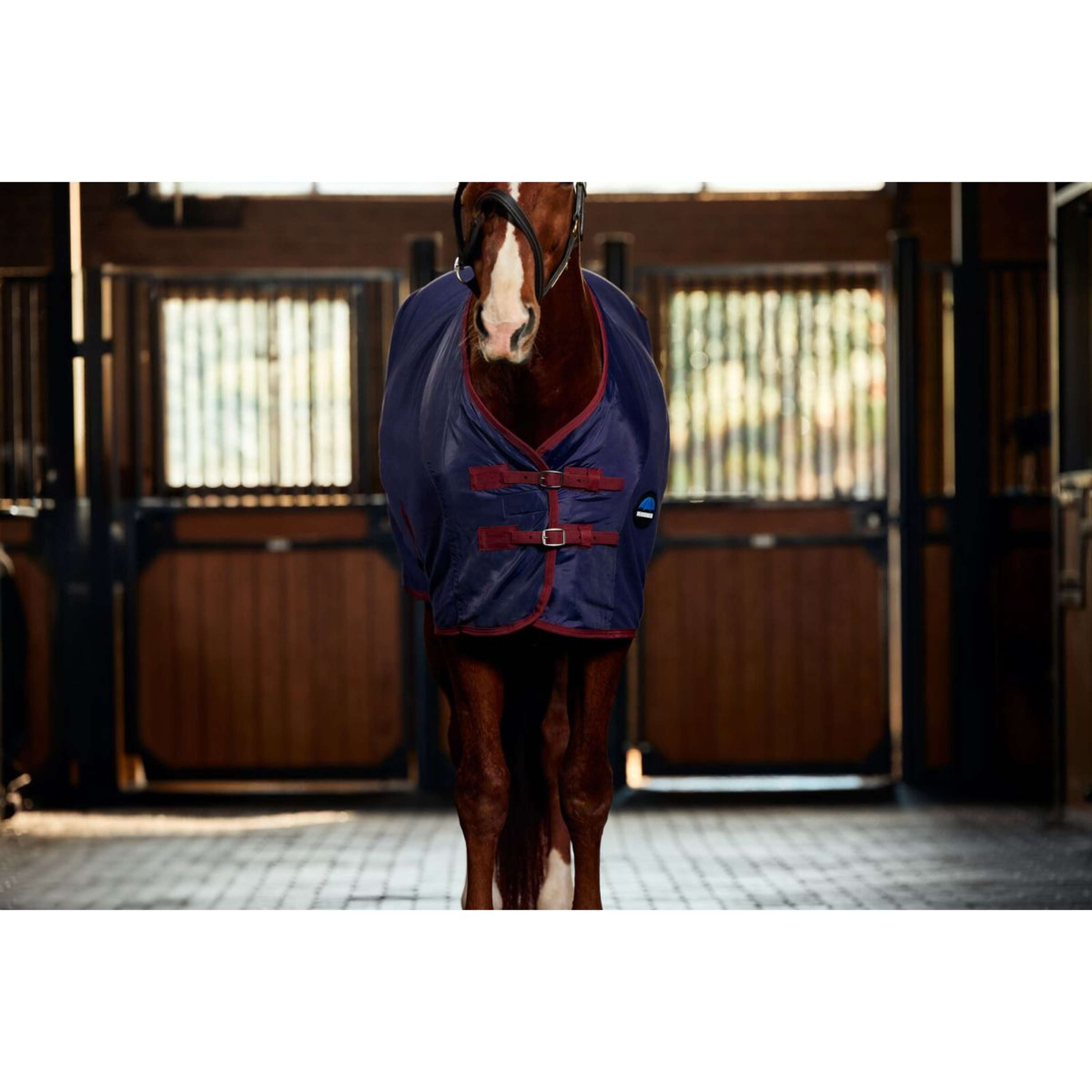WeatherBeeta Fleece Rug Anti-Static Cooler Standard Neck Navy/Burgundy