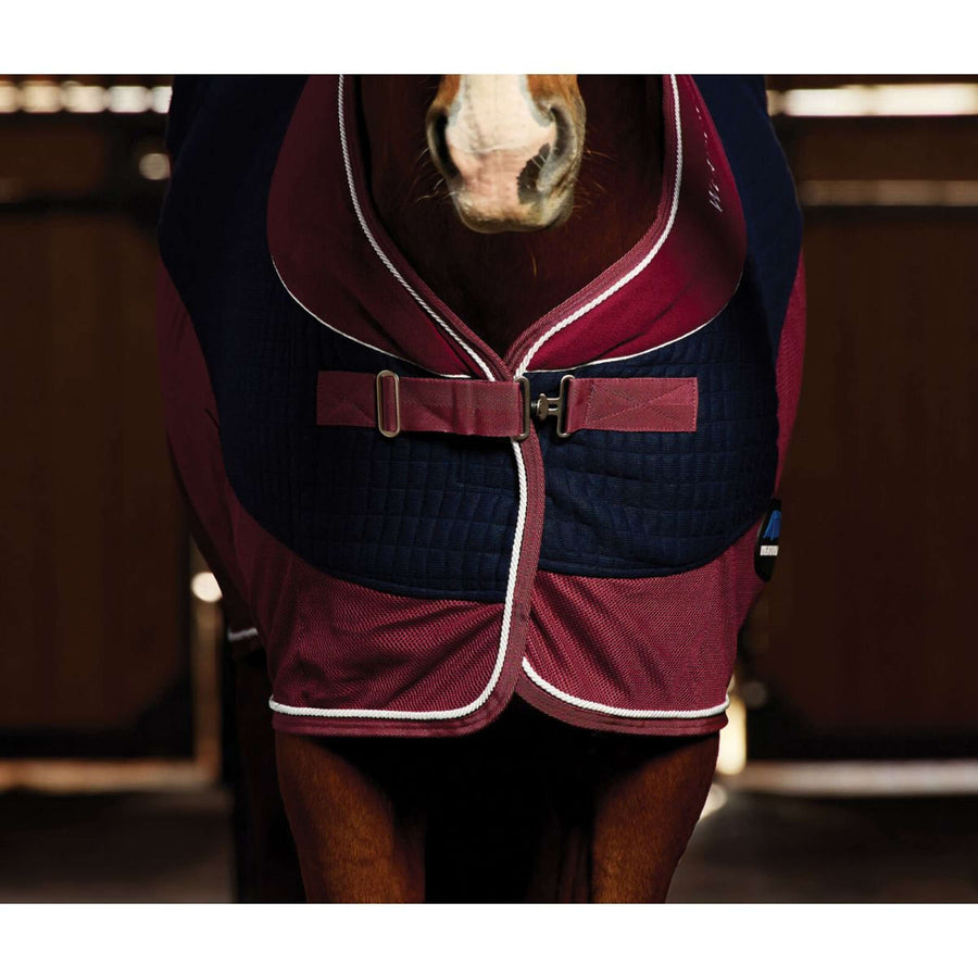 WeatherBeeta Fleece Rug Thermo-Air Standard Neck Navy/Burgundy
