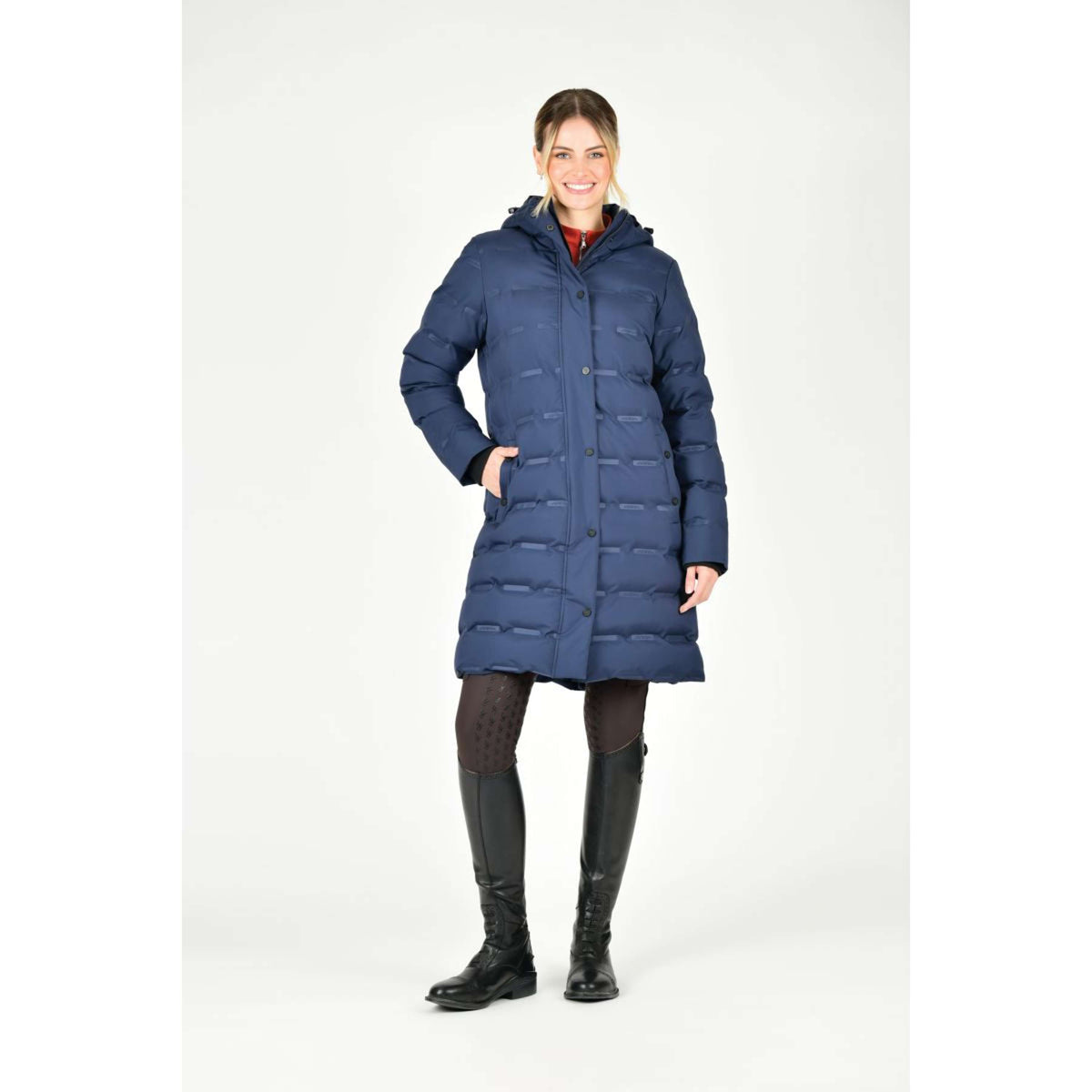 Weatherbeeta Jacket Helsinki Heat Seal Quilted Navy Iris