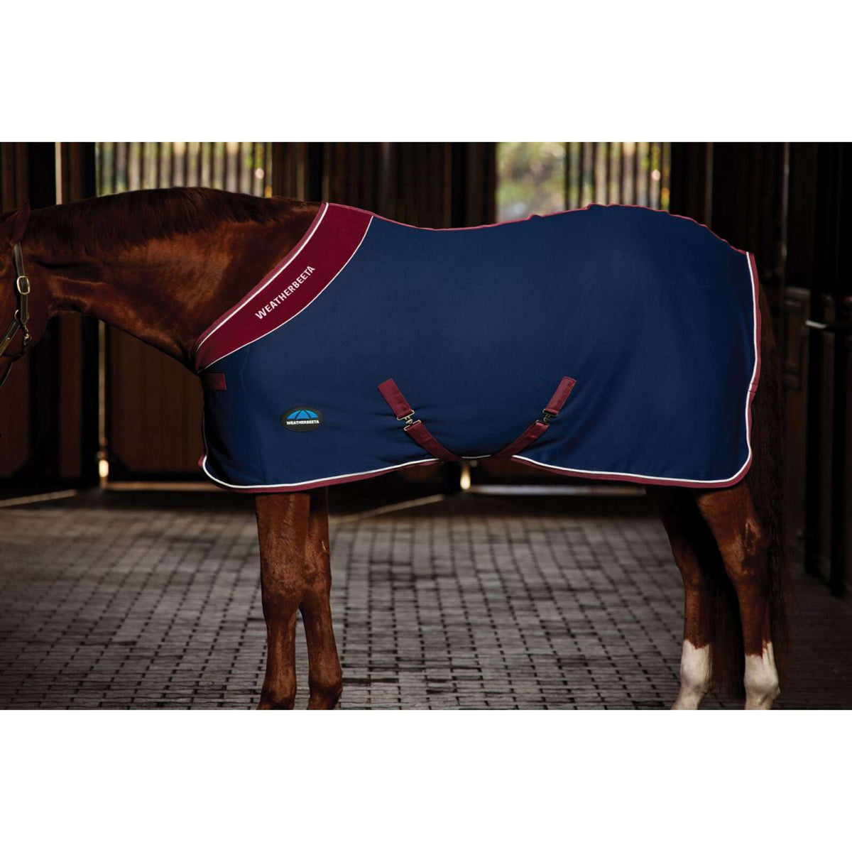 WeatherBeeta Show Rug Opulence Standard Neck Navy/Burgundy