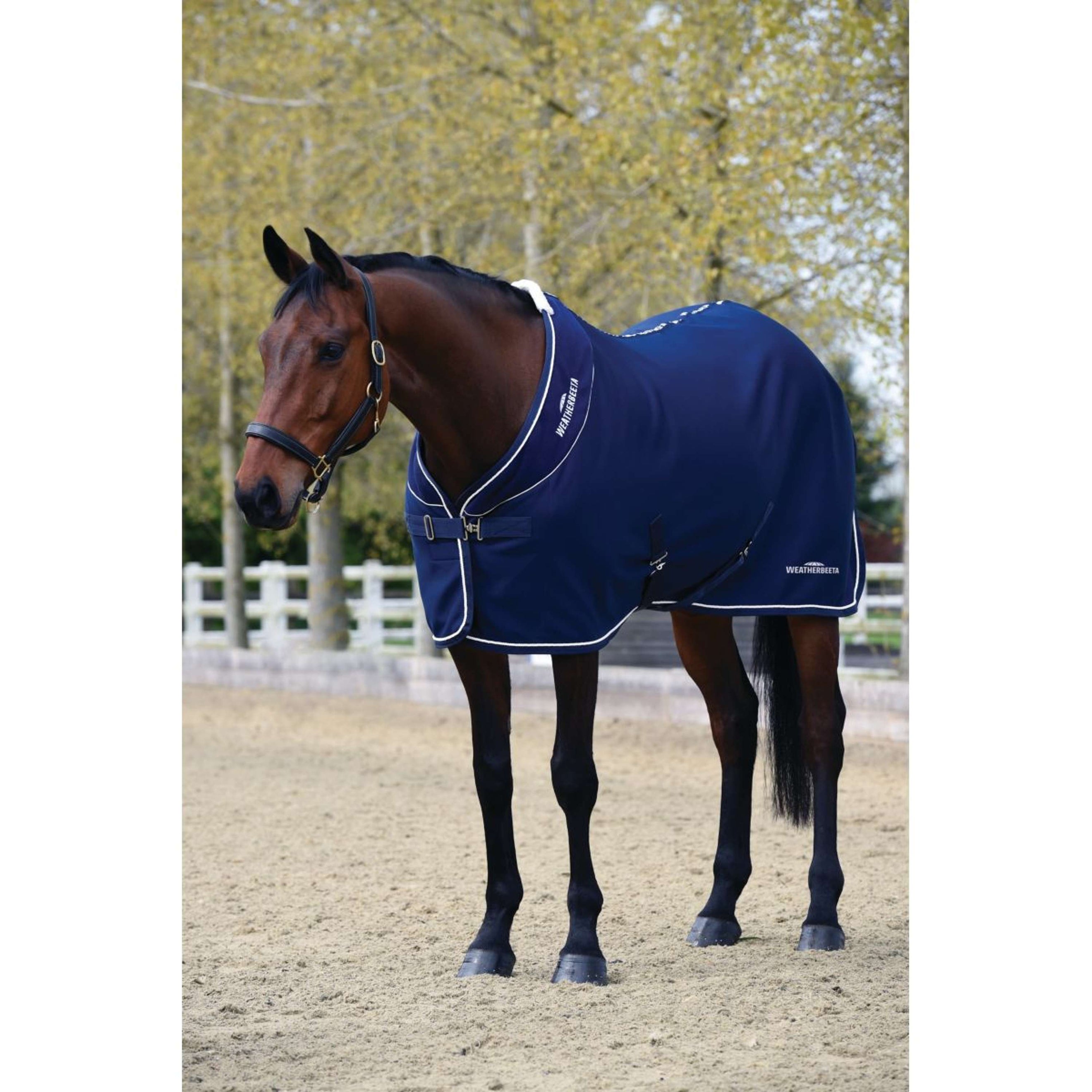 Weatherbeeta Show Rug Opulence Standard Neck Navy/White