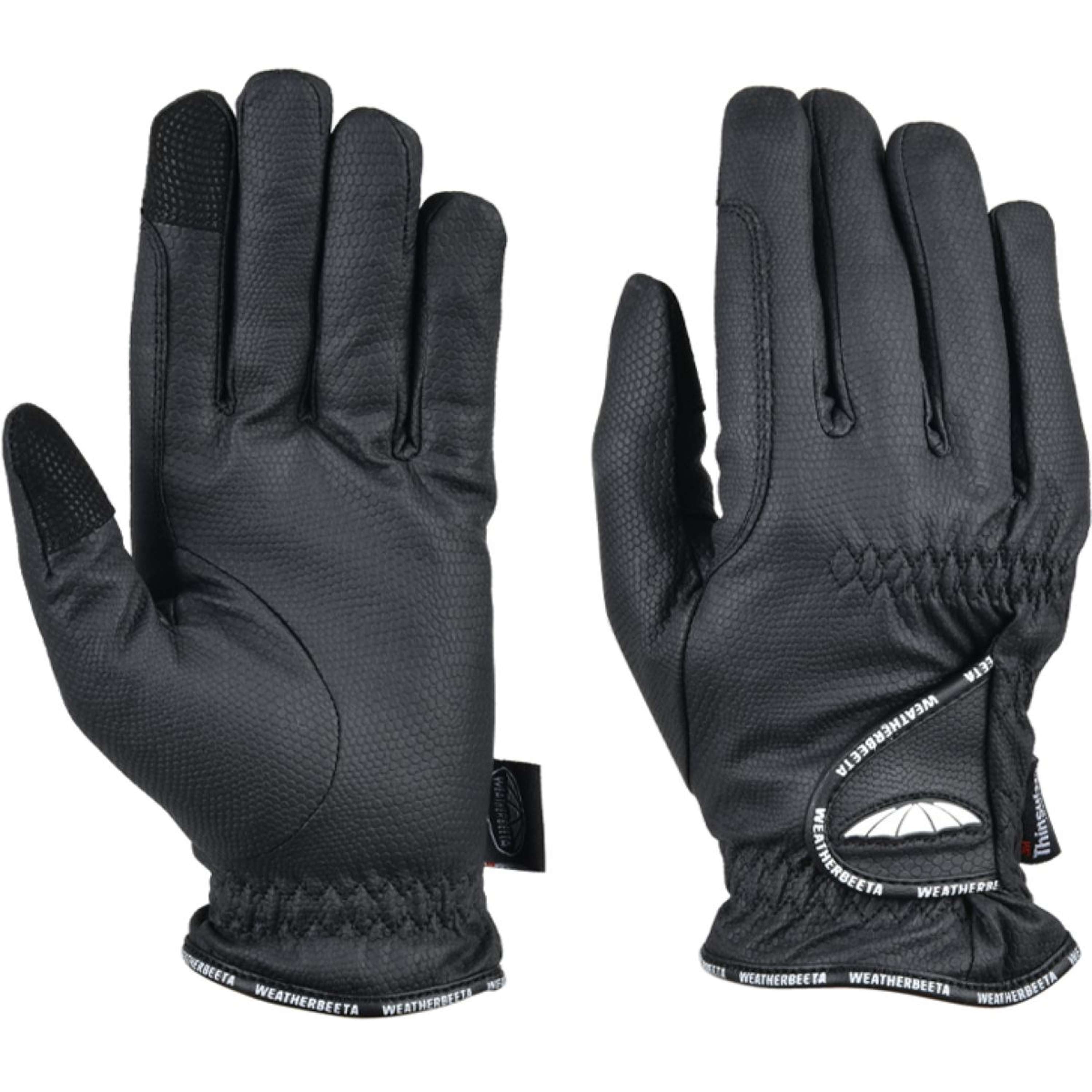 WeatherBeeta Riding Gloves Heat-Tec Black