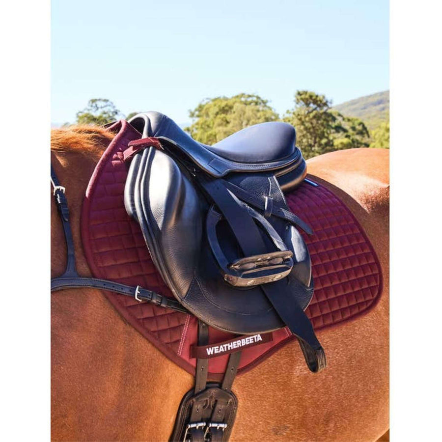 WeatherBeeta Saddlepad Prime Air-Tec Jumping Burgundy