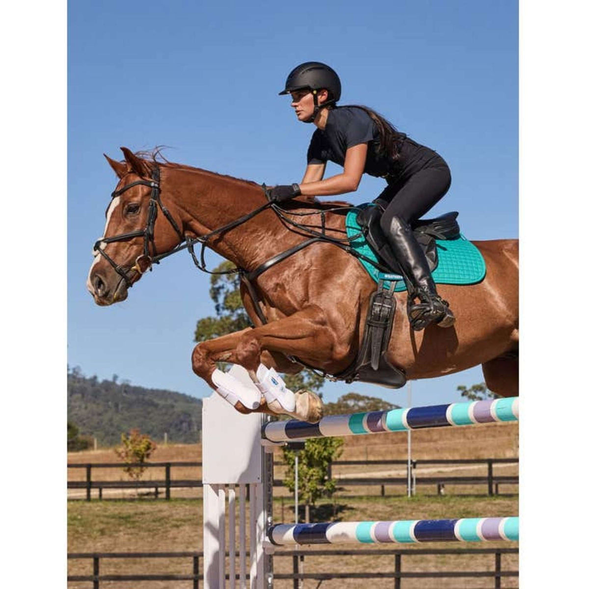WeatherBeeta Saddlepad Prime Air-Tec Jumping Dark Turquoise